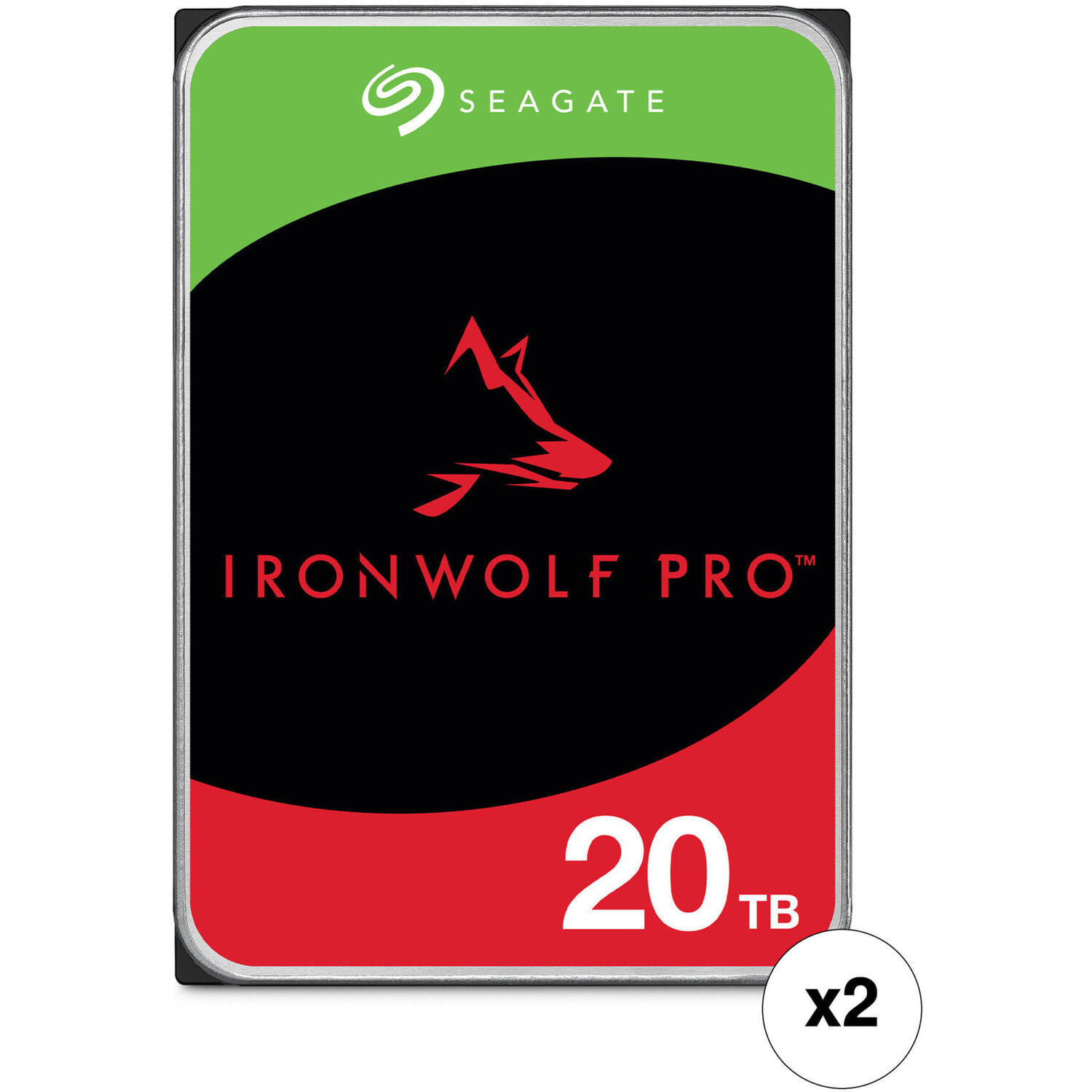 Disco Duro Interno Seagate Ironwolf Pro 20Tb 7200 Rpm Sata Iii 3.5 para Nas Cmr Retail 2 Pack