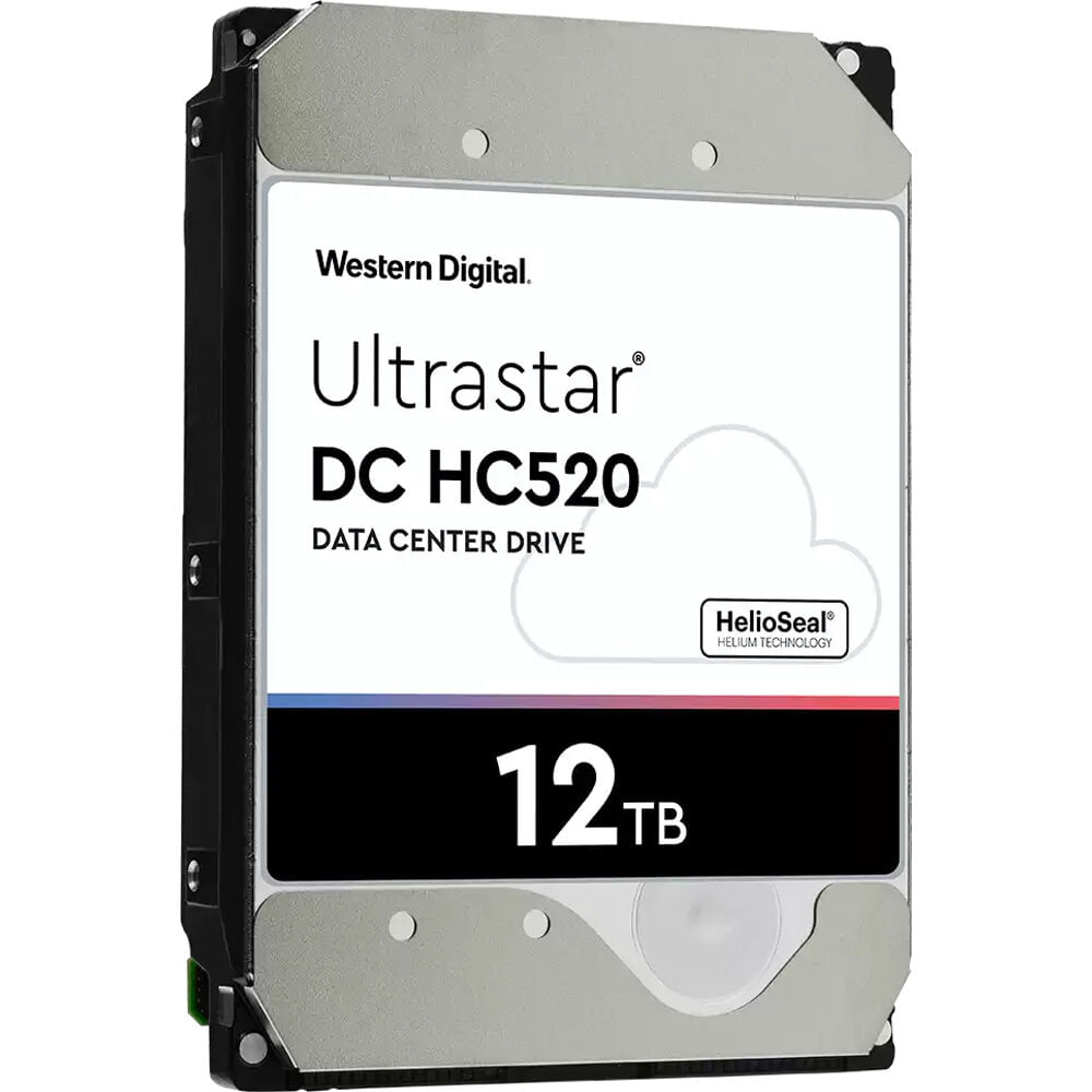 Disco Duro Interno Wd Ultrastar Dc Hc520 de 12Tb 7200 Rpm Sata Iii 3.5 para Centro de Datos Ise