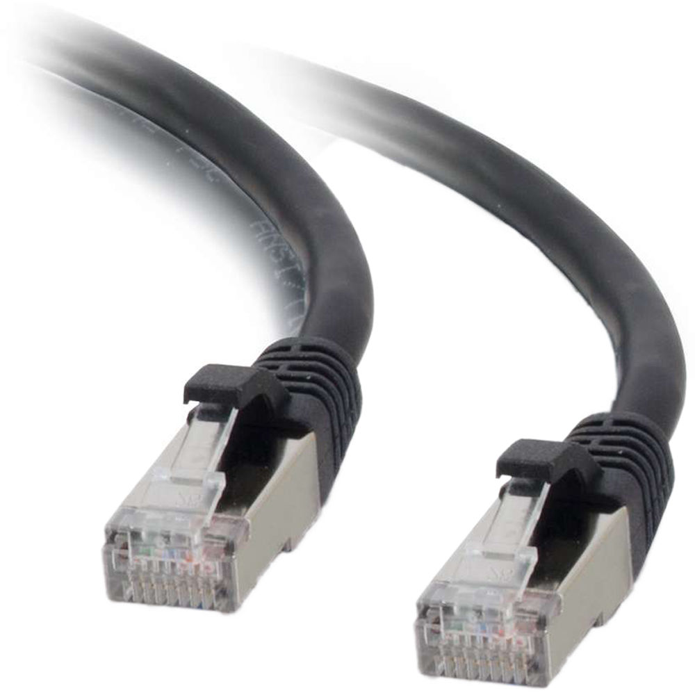 Cable de Red Ethernet C2G Cat6 Snagless Shielded Stp 20 Negro