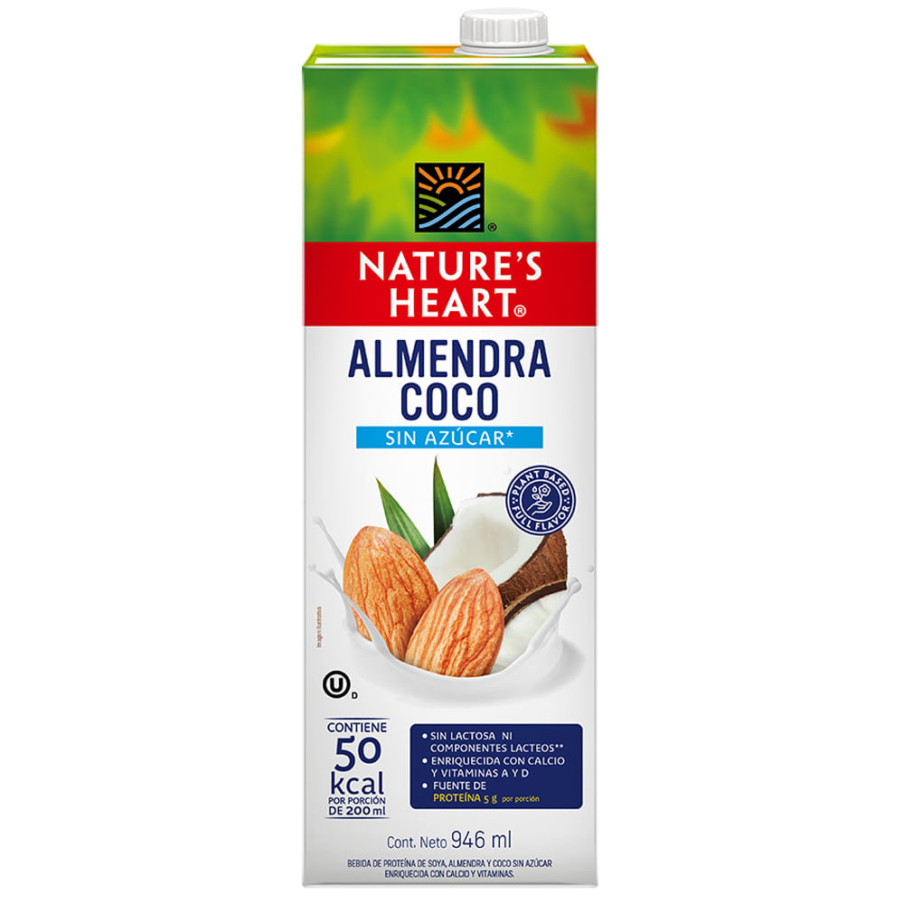 Bebida de Almendra NATURE'S HEART Almendra y Coco Caja 946ml