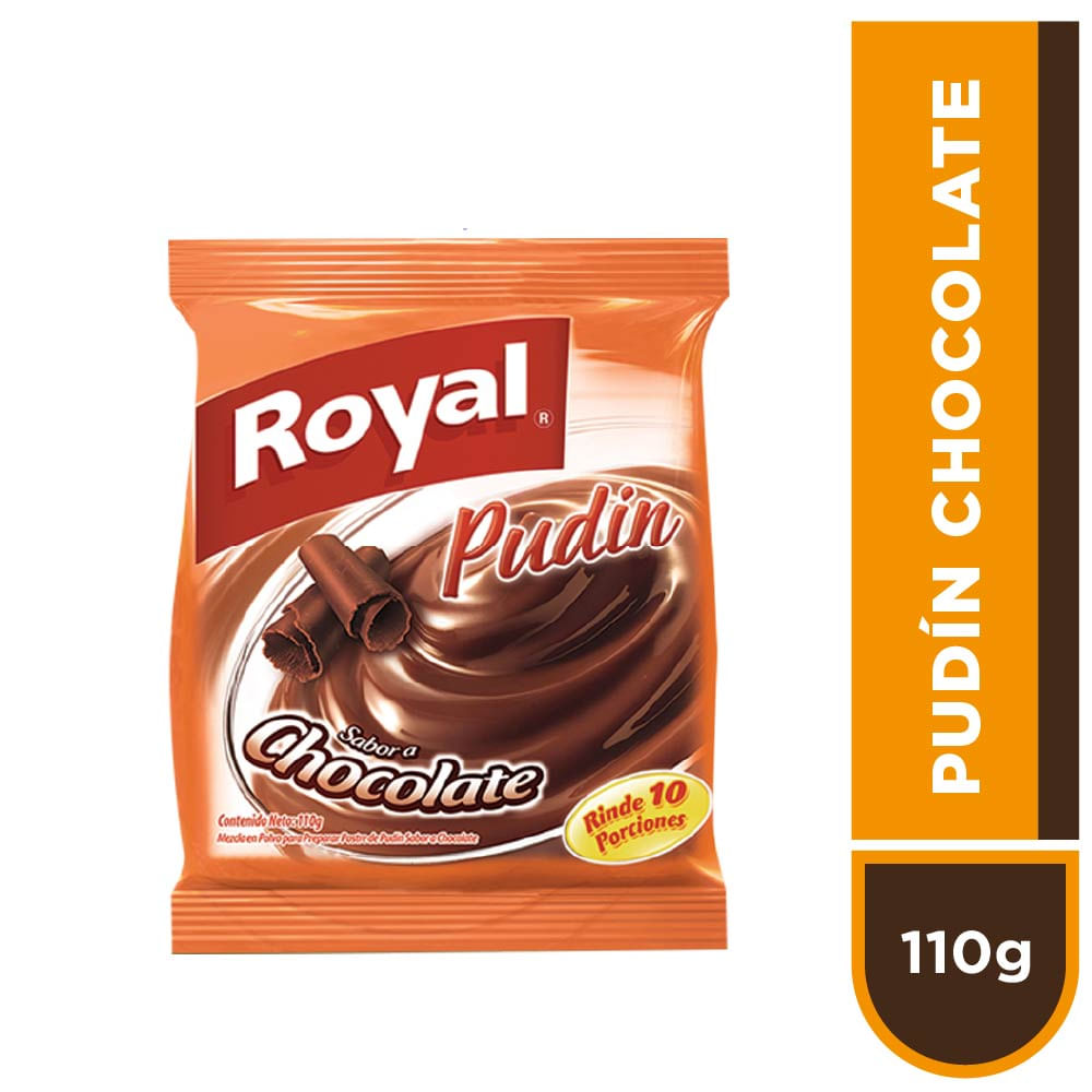 Pudin ROYAL Sabor a Chocolate Bolsa 110g
