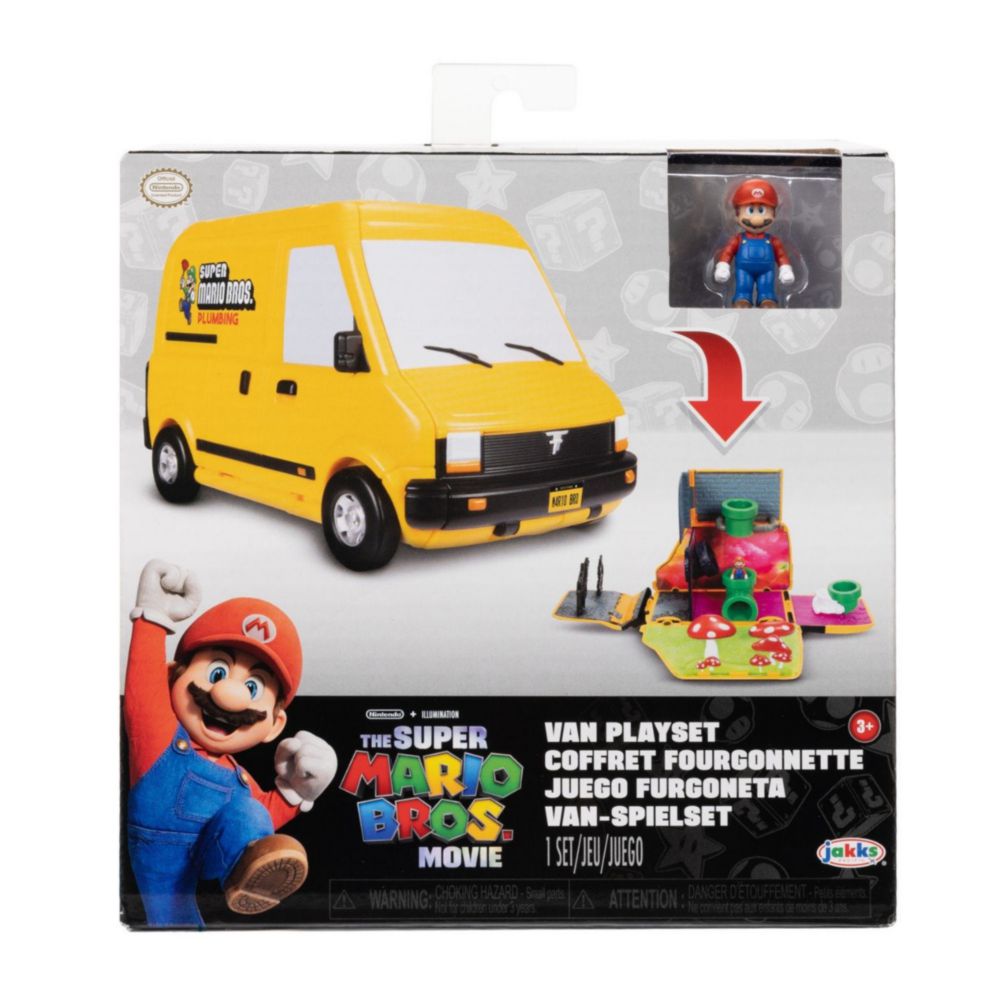 Camioneta De Jugete Nintendo Movie Mini Van Playset