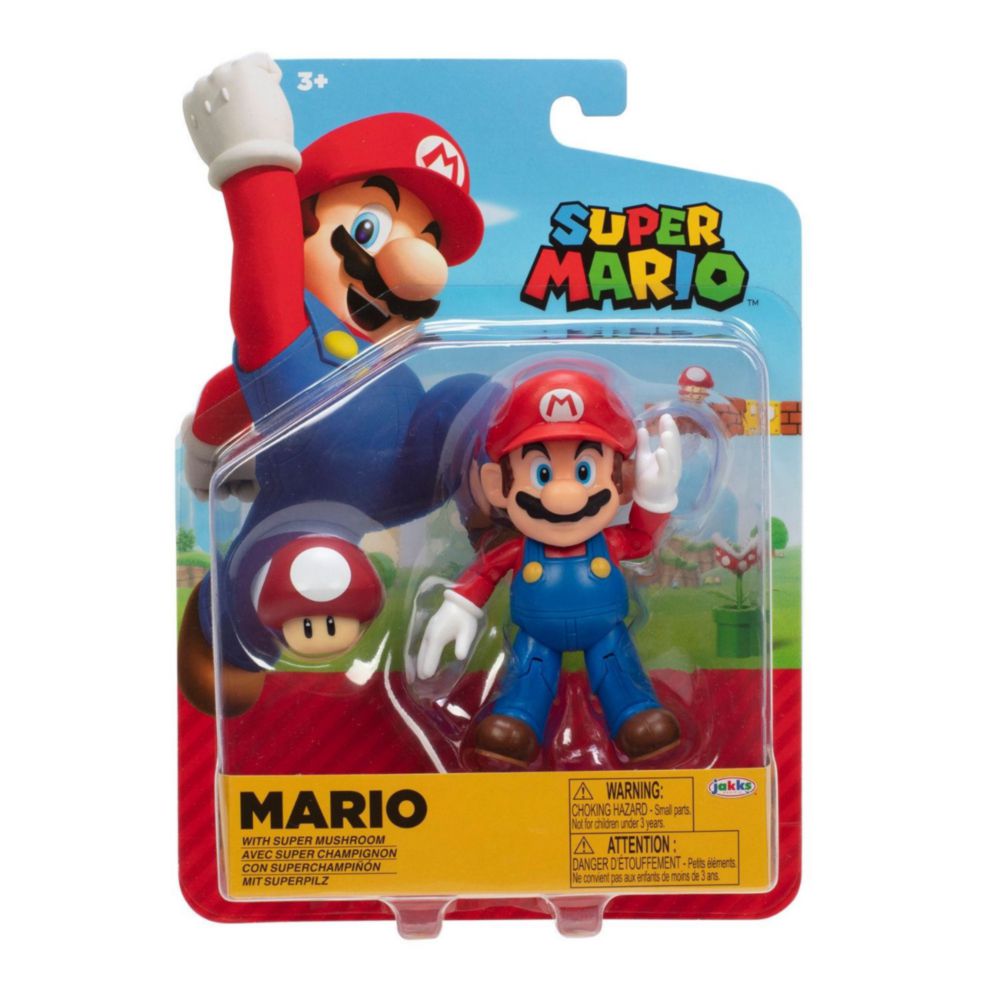 Figura Nintendo 10.5Cm W33 Mario Con Champiñon