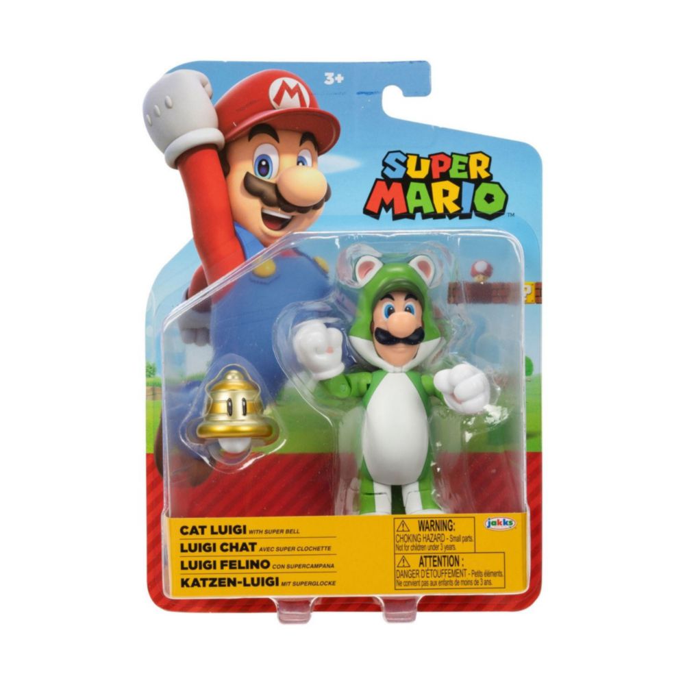 Figura Nintendo 10.5Cm W33 Gato De Luigi Con Super Campana