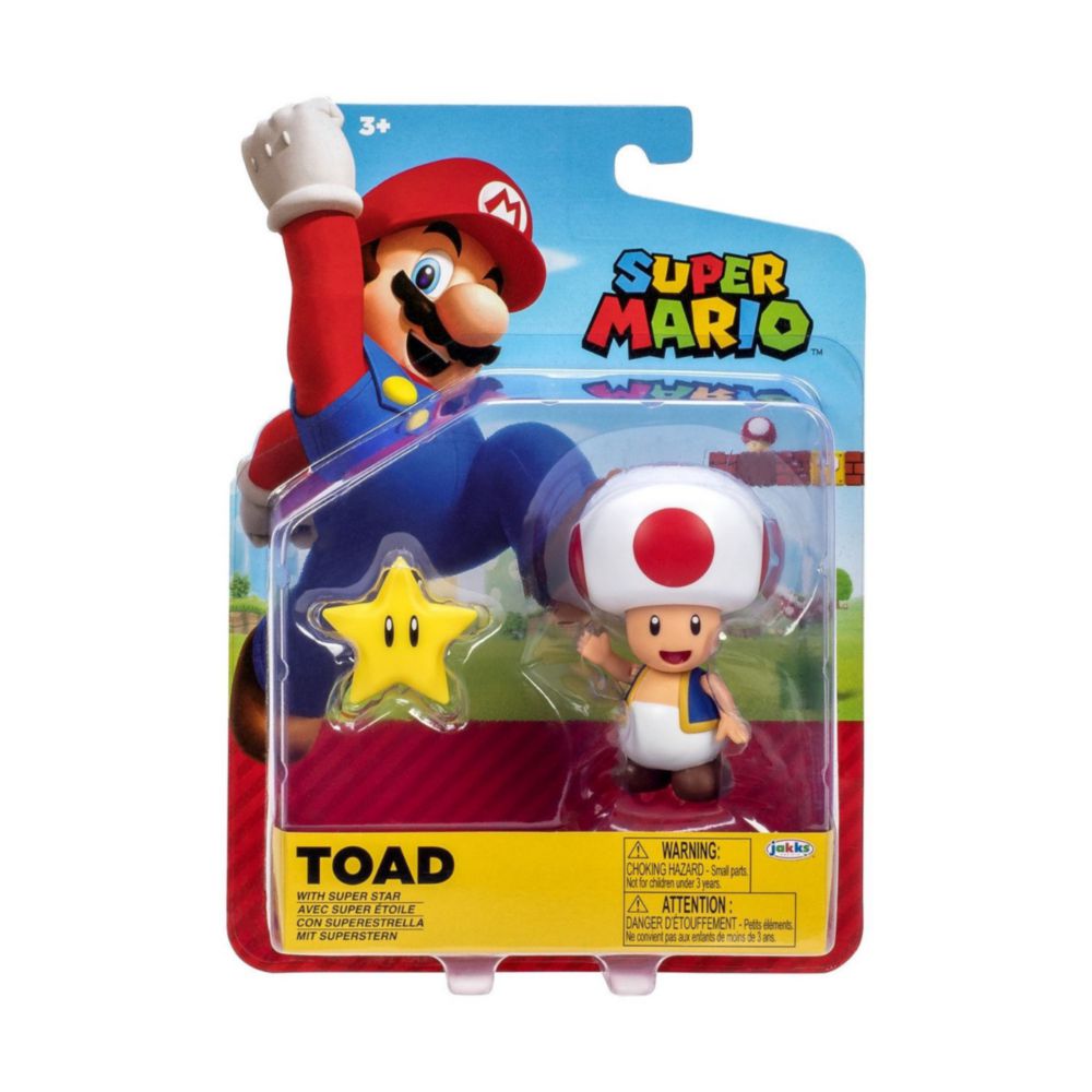 Figura Nintendo W26 10.5Cm Toad Con Estrella