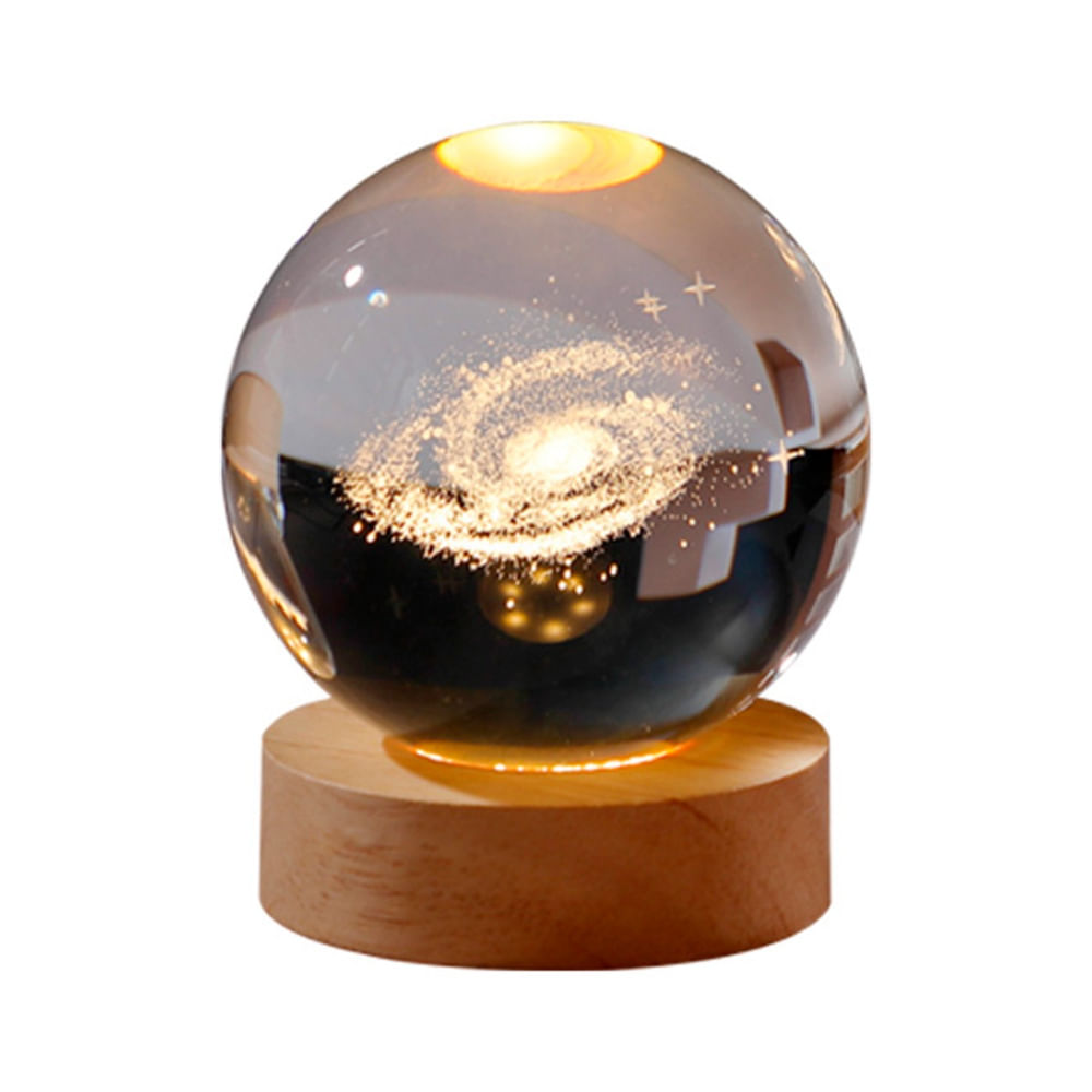 Esfera con Diseño 3D Mini Lámpara de Luz Cálida Modelo Galaxia  553GX02