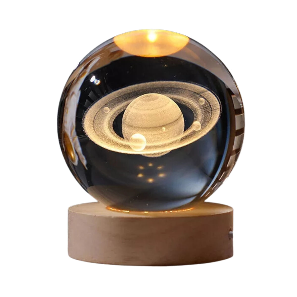 Esfera con Diseño 3D Mini Lámpara de Luz Cálida Modelo Saturno  545ST02