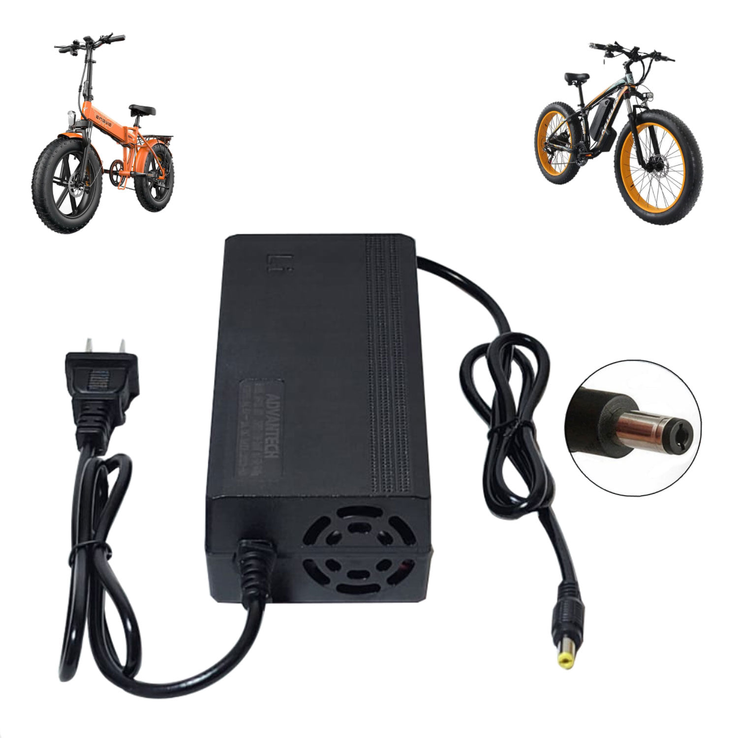 Cargador Para Bicicleta Eléctrica con Batería de Litio de 48V Salida 54.6V 2A