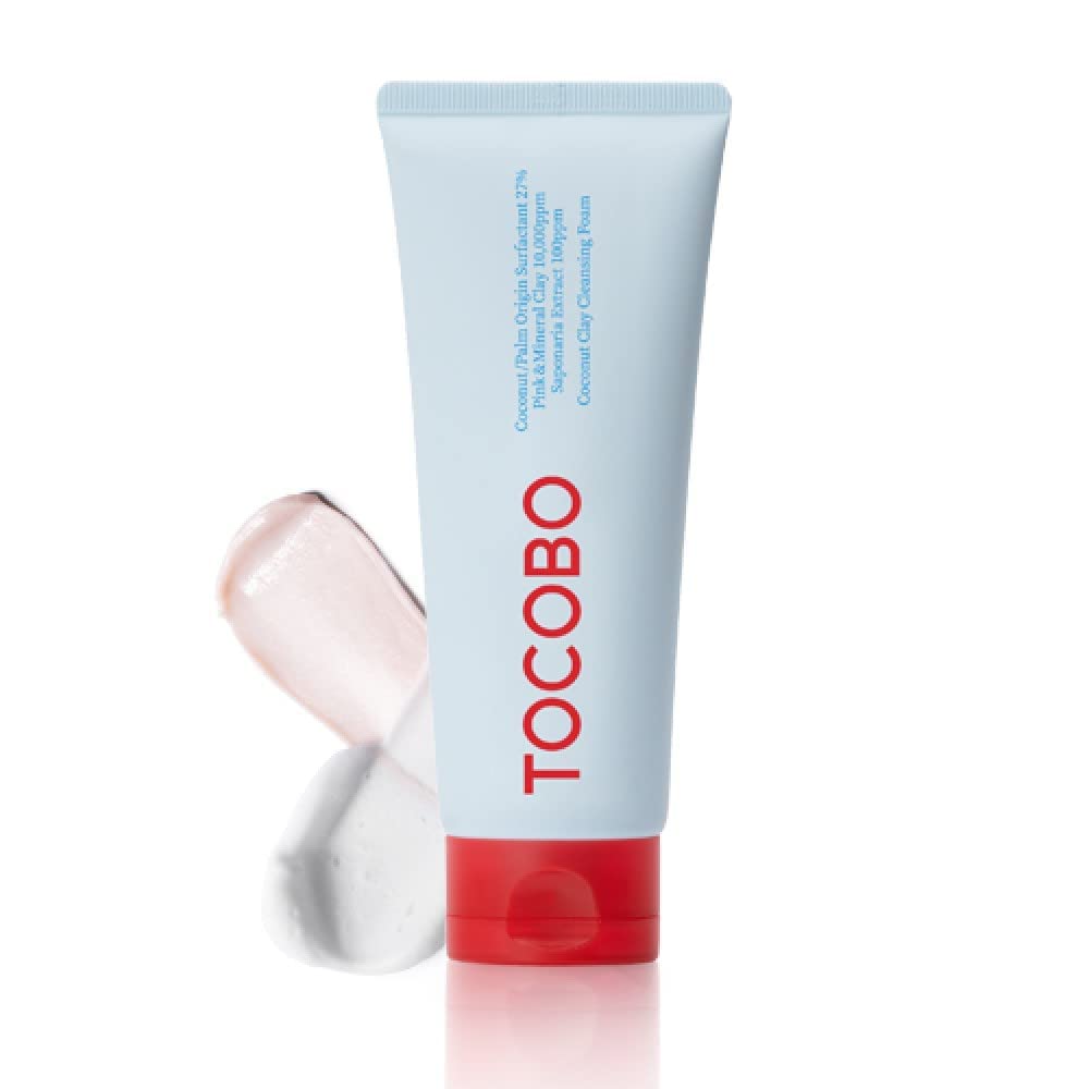 Coconut Clay Jabón Tocobo Limpiador facial Espuma Arcilla de Coco para Piel Grasa Acné 150ml