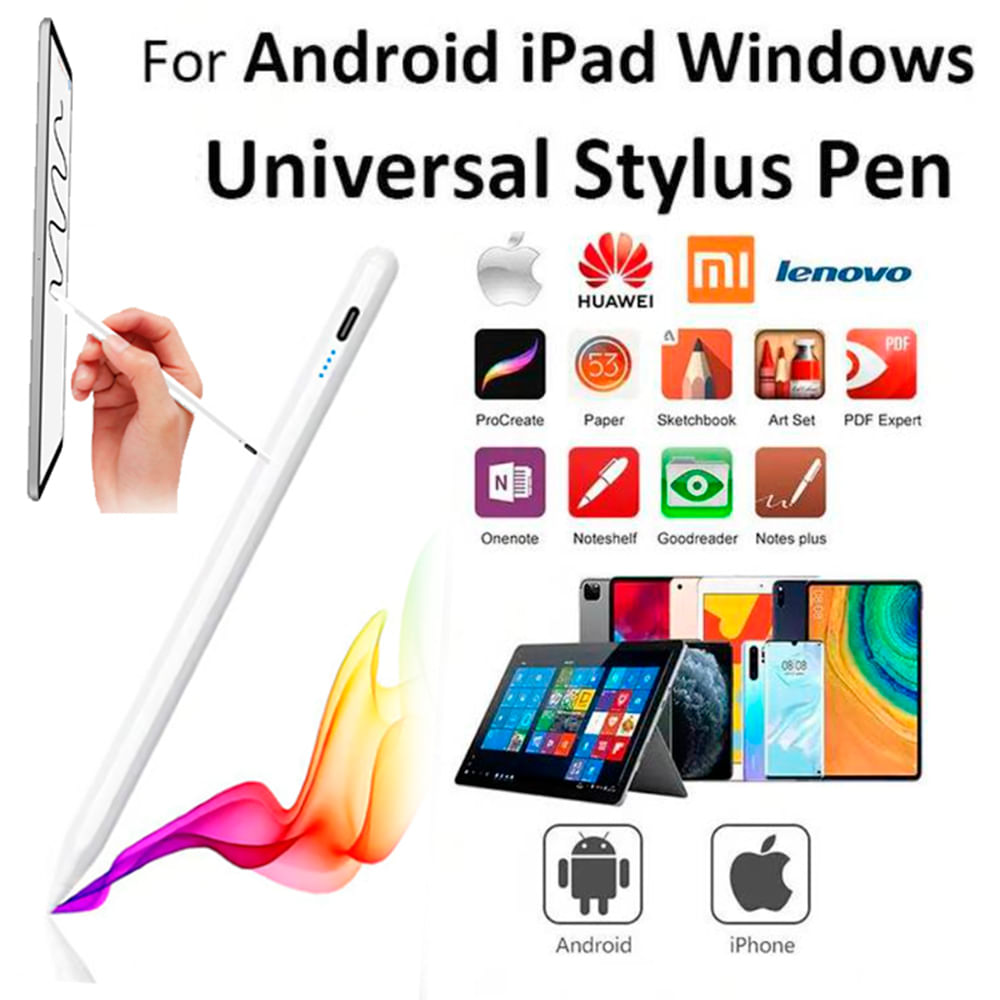 Lápiz Táctil Pen Touch Optico para Tablet iPad Lapicero Android IoS
