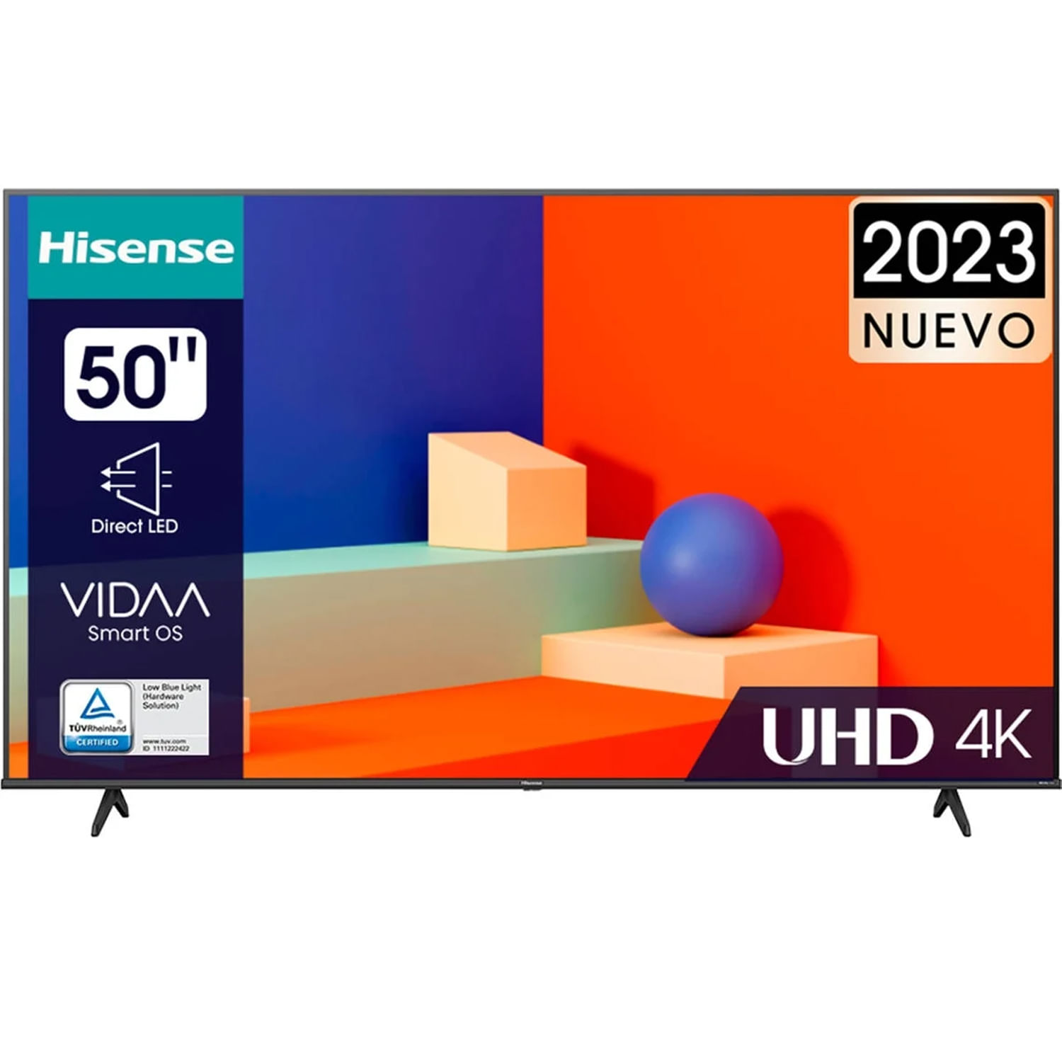 TELEVISOR HISENSE 50” 4K UHD SMART TV VIDAA DOLBY VISION 50A6K - (2023)