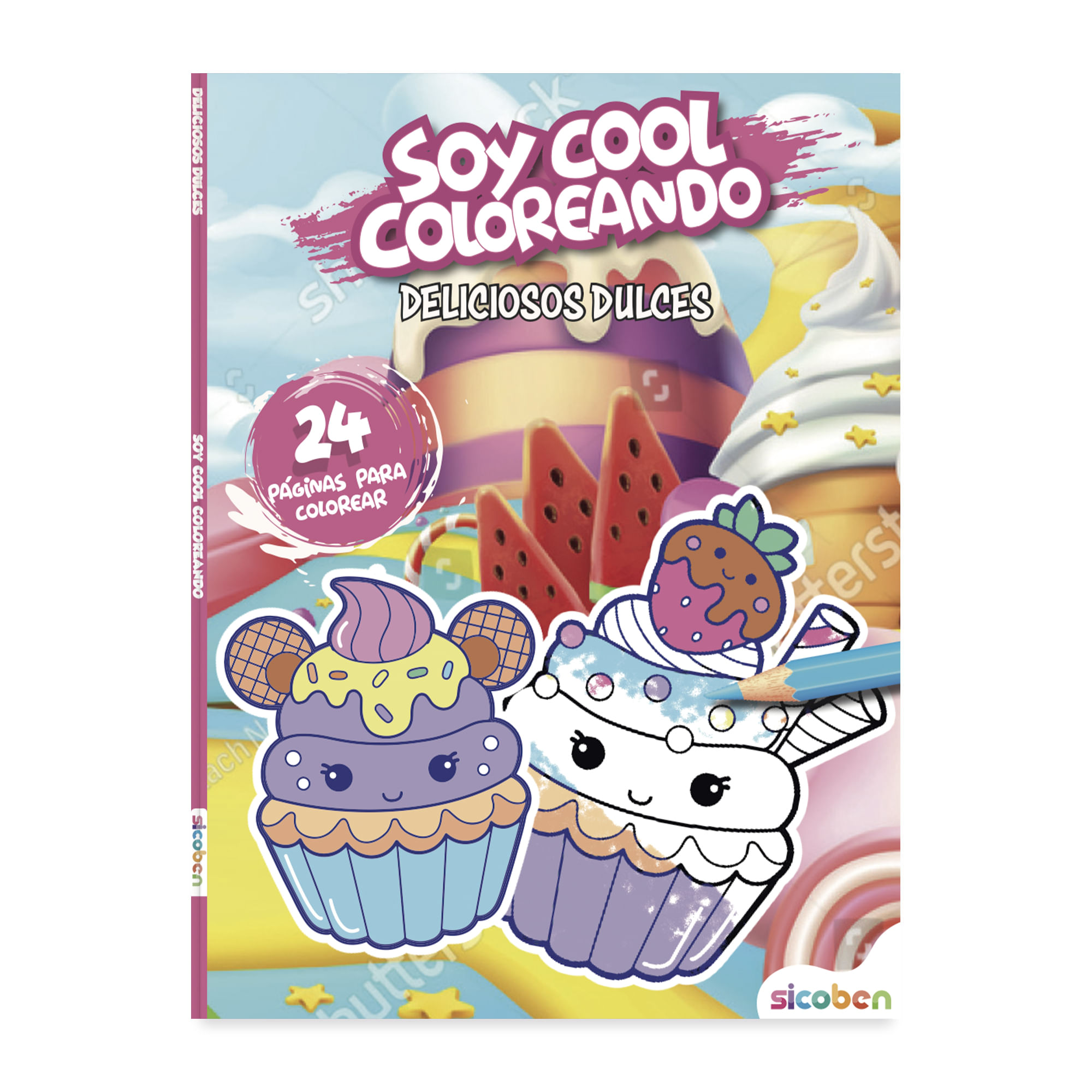 Libro Infantil SICOBEN para Colorear (Modelos Aleatorios)