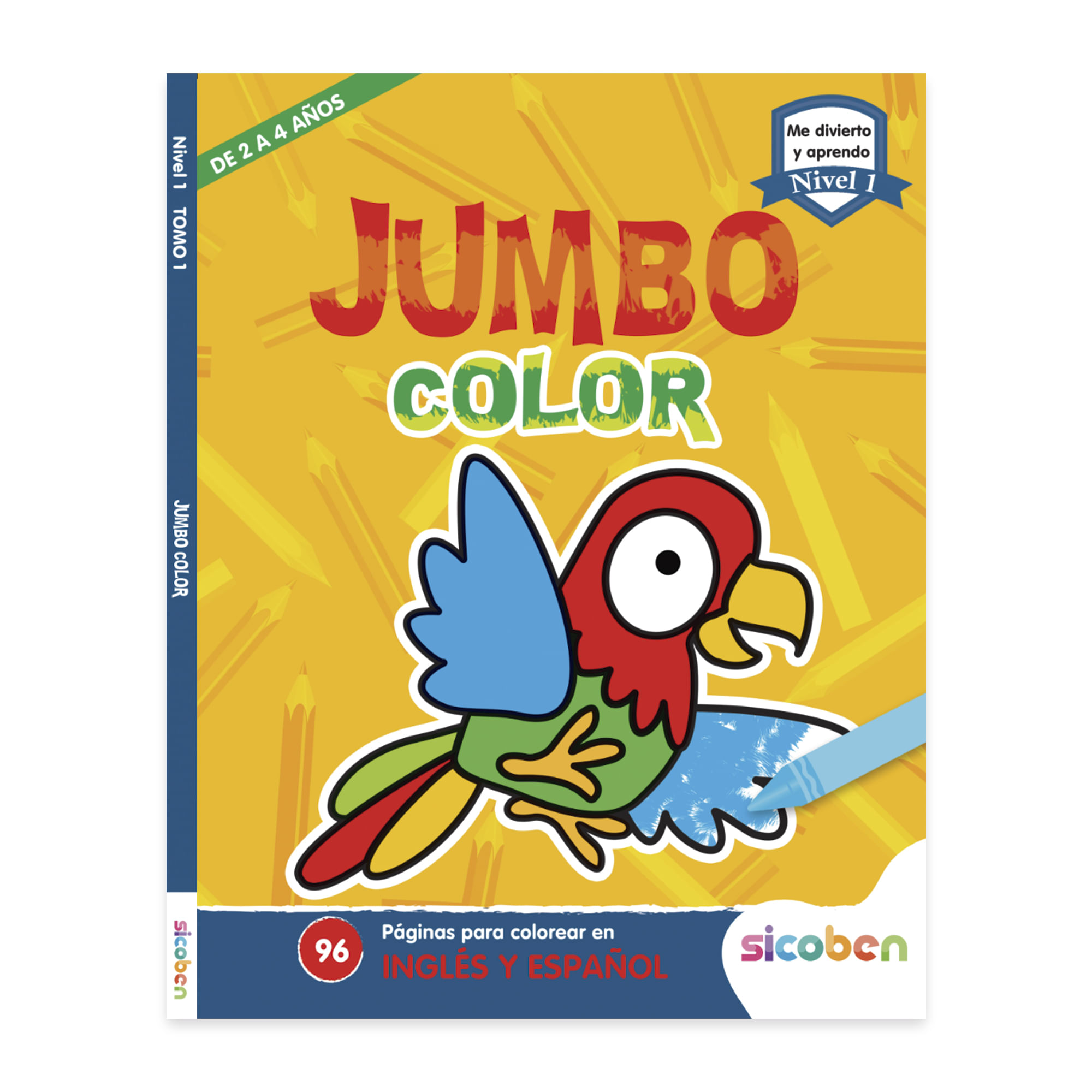 Libro Infantil SICOBEN Colorear Jumbo (Modelos Aleatorios)