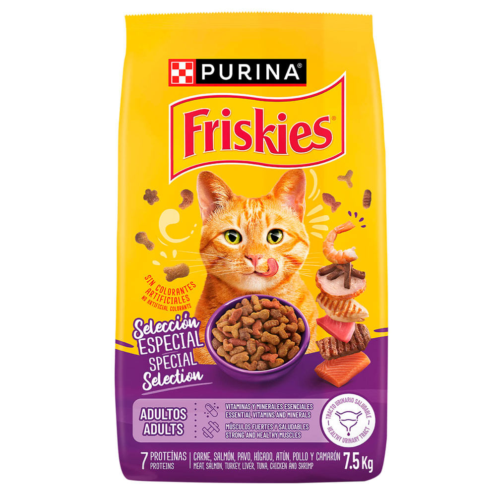 Alimento Seco para Gatos FRISKIES Adultos Selección Especial de 7.5 kg