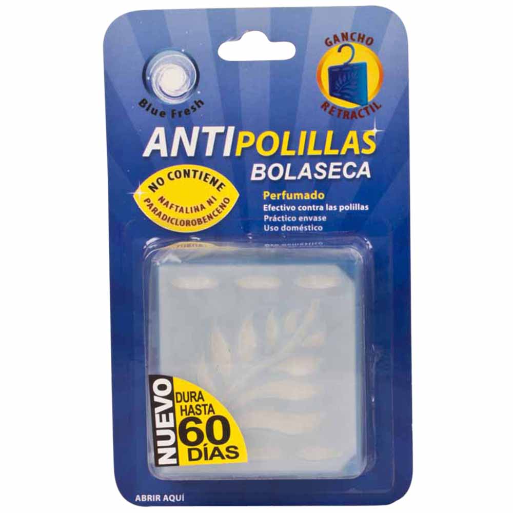 Deshumedecedor BOLASECA Antipolillas blue fresh Empaque 7g