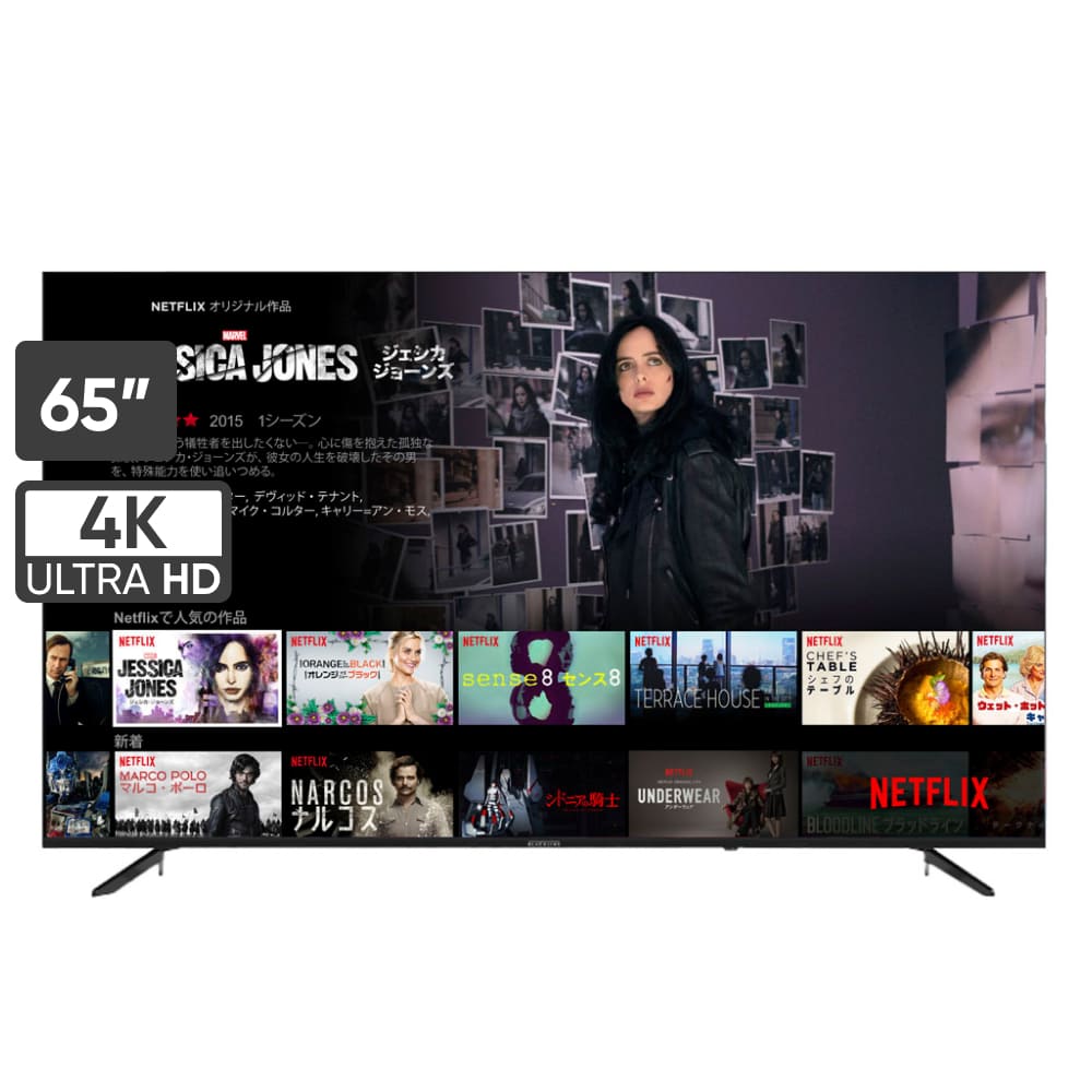Televisor BLACKLINE LED  65" UHD 4K Smart Tv BL-TV65UHG5F3PE