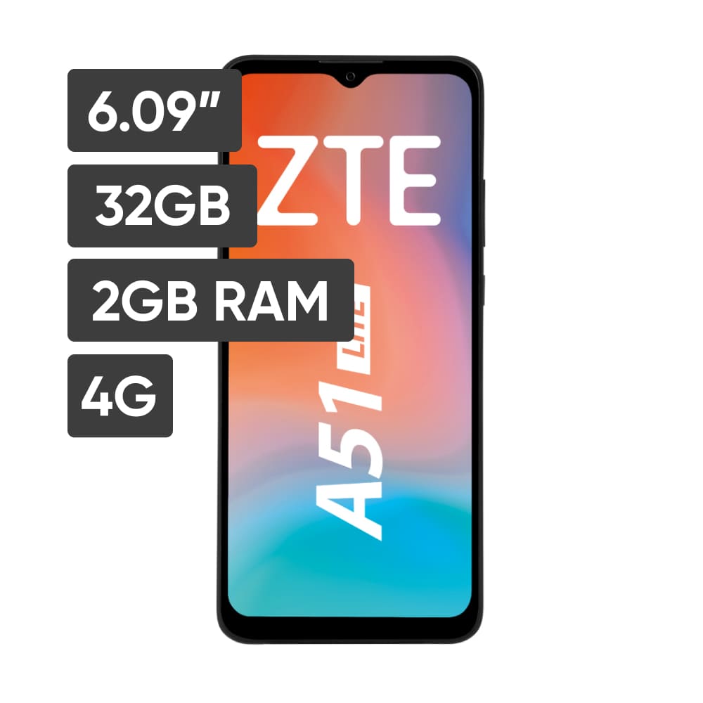 Smartphone ZTE BLADE A51 Lite 6.09" 2GB 32GB 13MP+2MP Negro