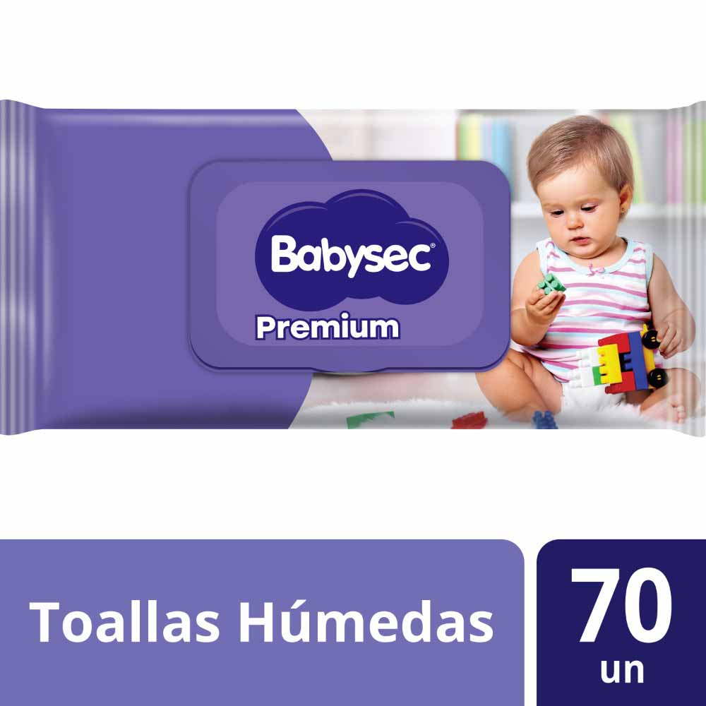 Toallitas Húmedas Premium BABYSEC Paquete 70un
