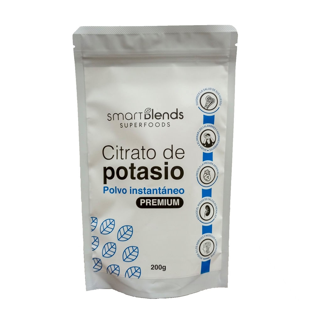 Citrato de potasio  Smart Blends x 200 gr, Polvo