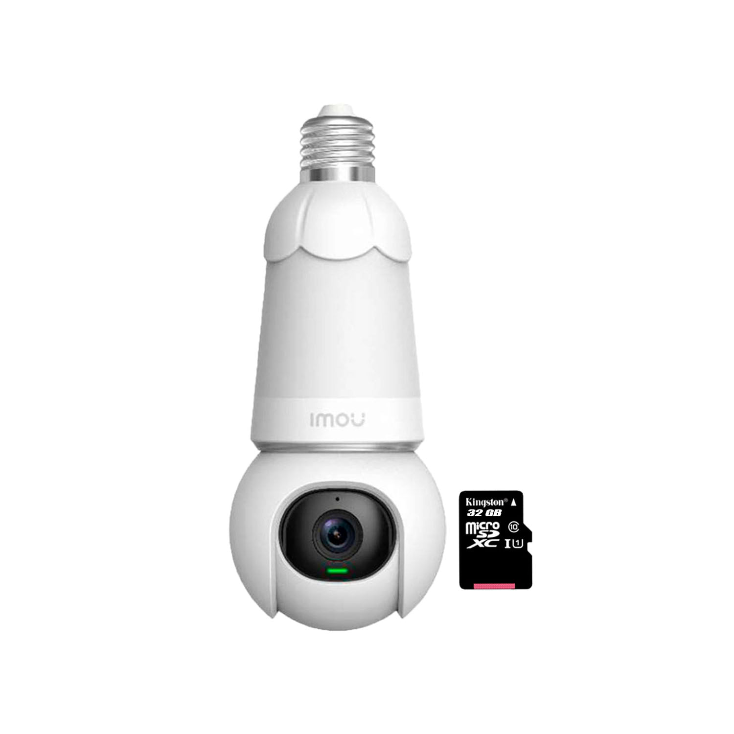 Cámara Seguridad Foco Imou Wifi Bulb Cam 5Mp 360 Noche Color Sd 32gb