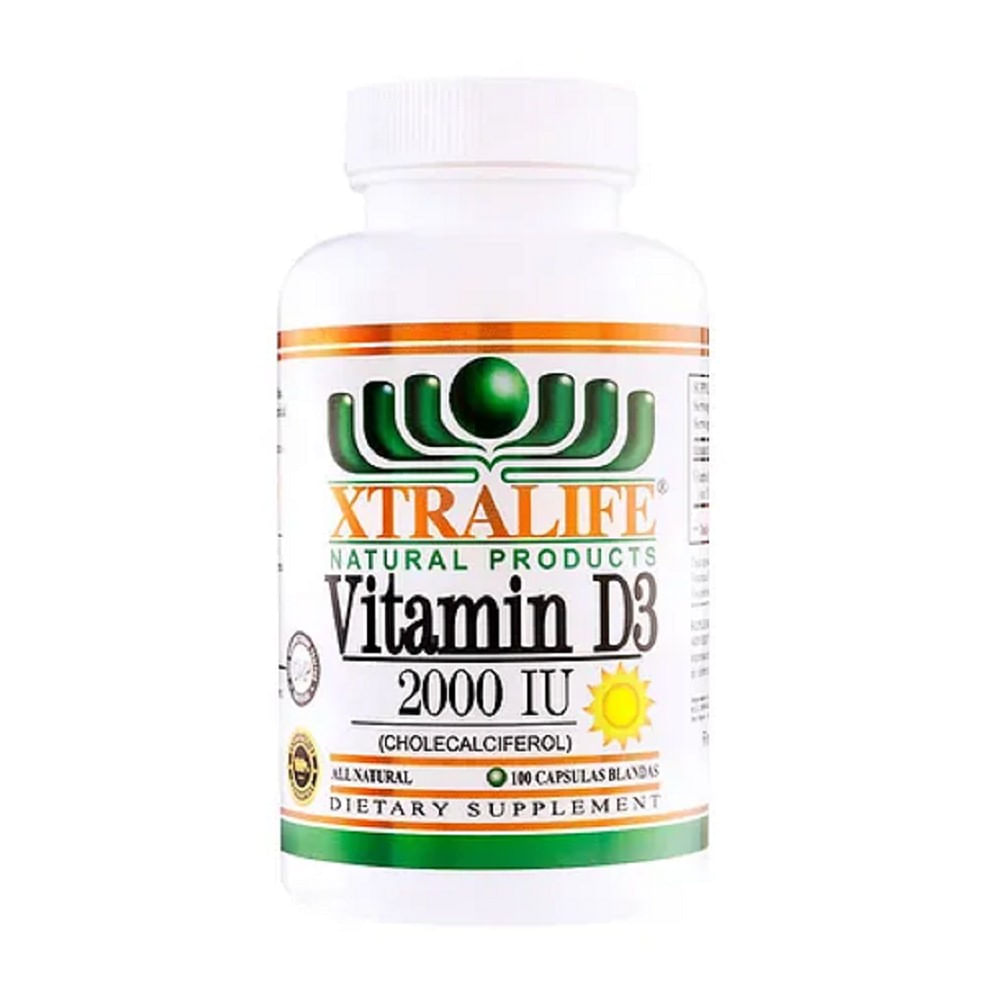 Vitamina D3  Xtralife x 100 cápsulas