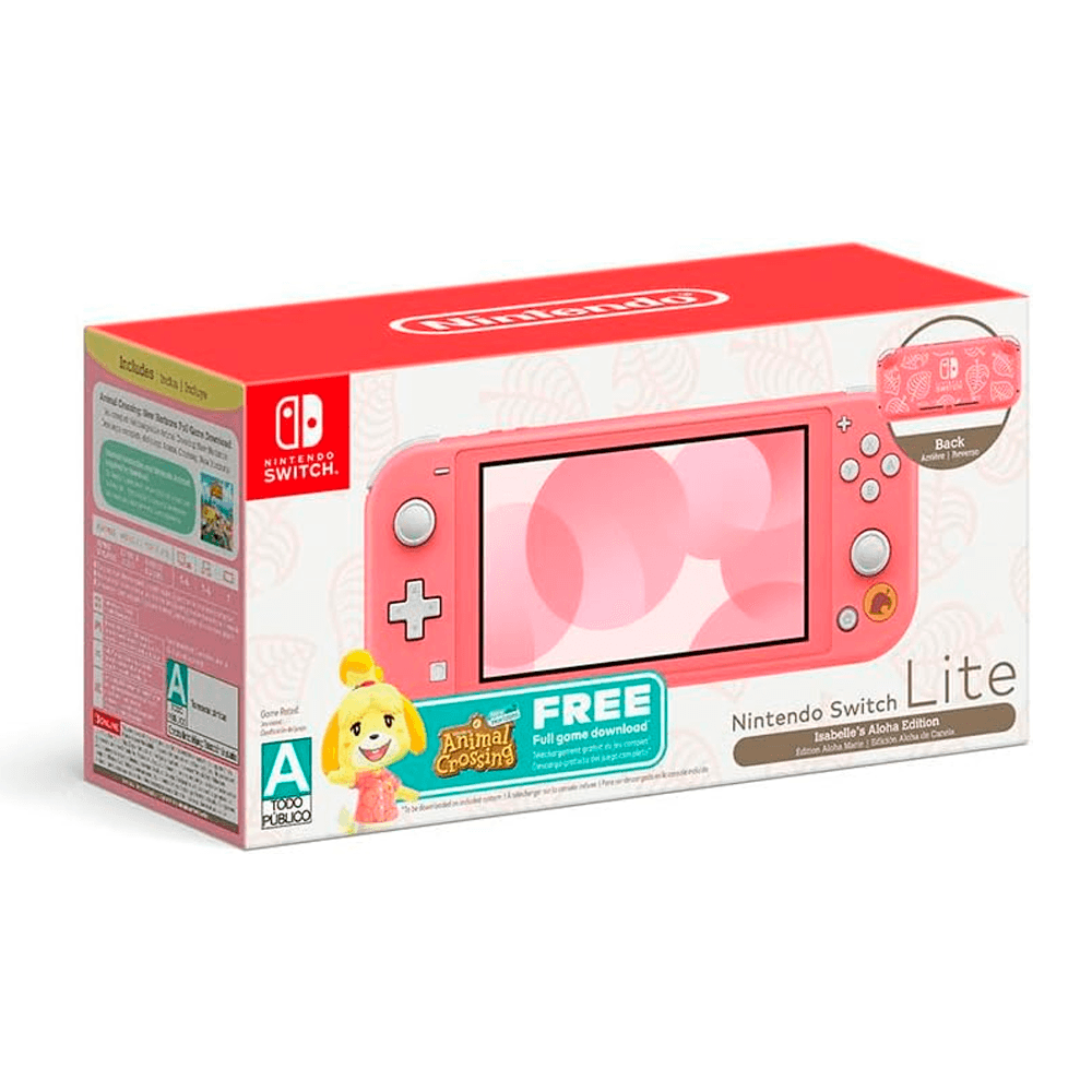 Nintendo Switch Lite Isabelle’s Aloha Edition Animal Crossing