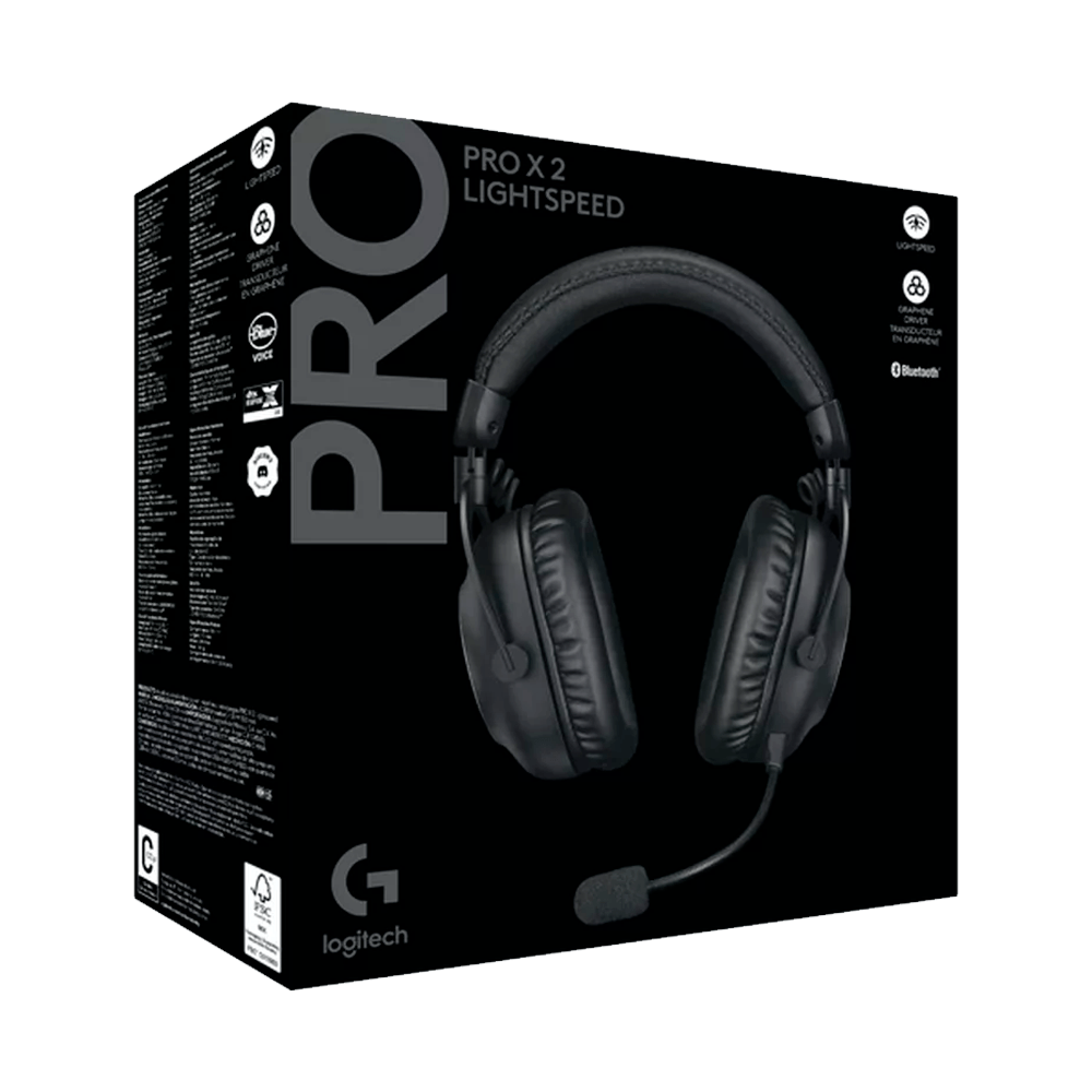 Auriculares inalámbricos Logitech G PRO X 2 Wireless Lightspeed 7.1 Surround Black