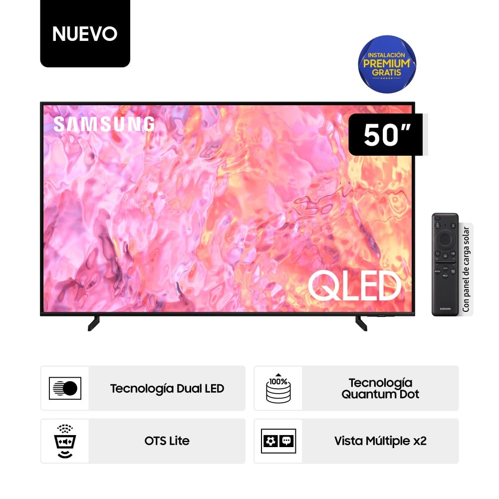 Televisor Samsung Qled 50" Uhd 4K Smart Tv Qn50q60  (año 2023)