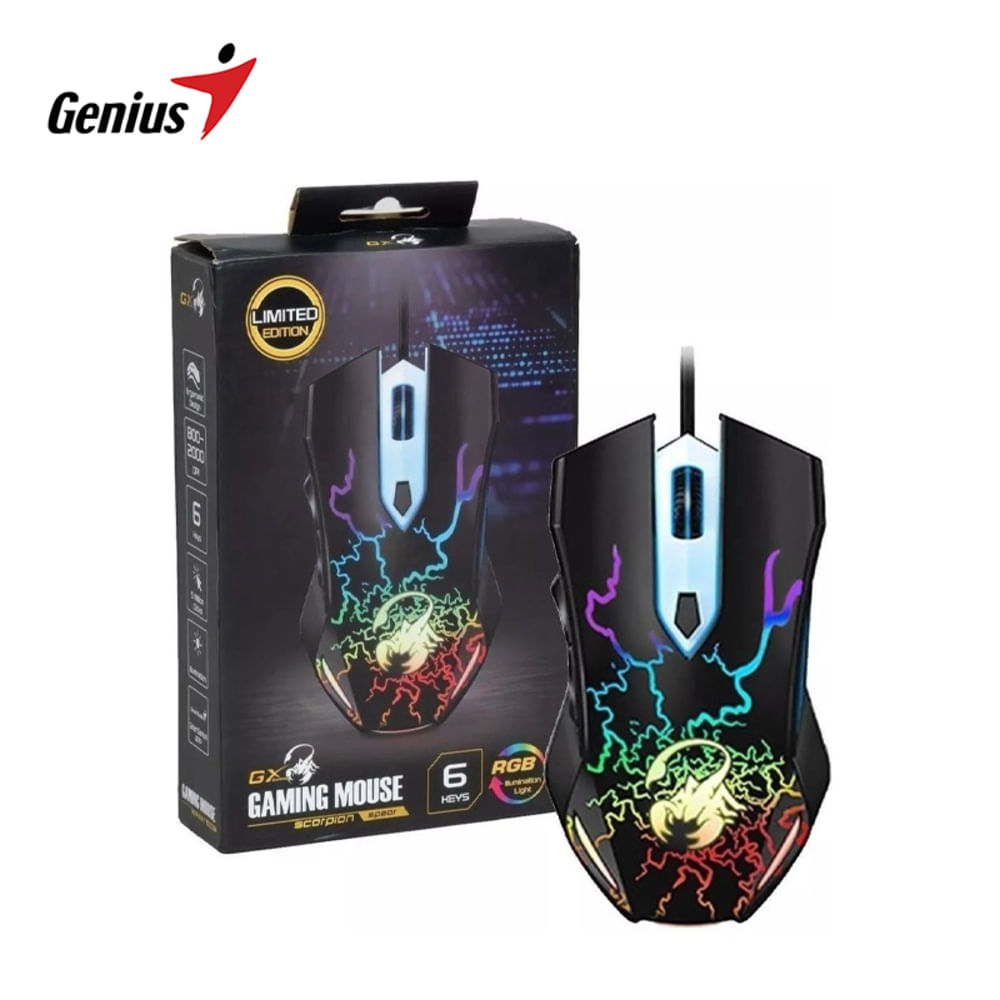 Mouse Genius Gx Scorpion Spear Gaming Black
