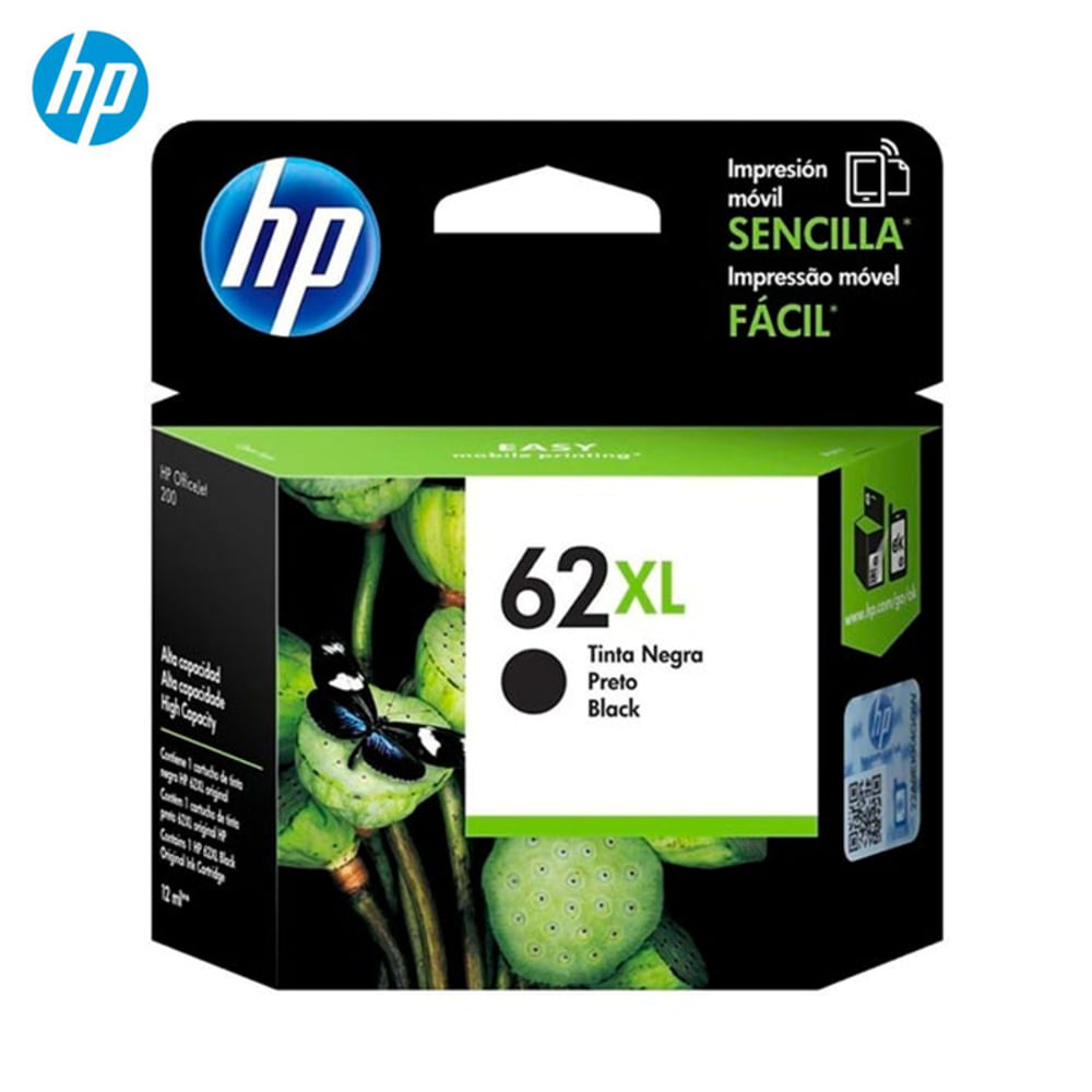 Tinta Hp 62xl Negro 12ml Presentacion Original