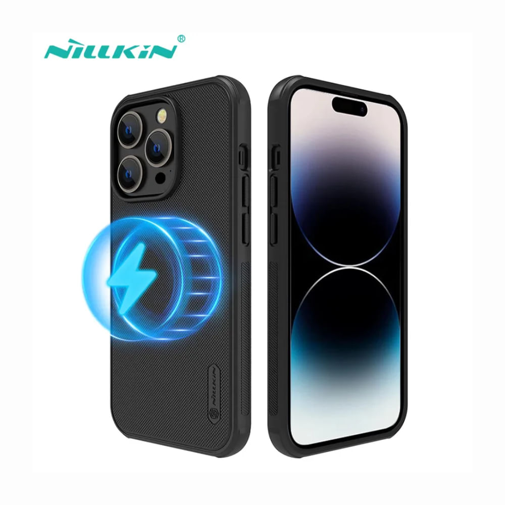 Case Nillkin SUPER FROSTED SHIELD Iphone 13 Pro Max Compatible Con Magsafe - NEGRO