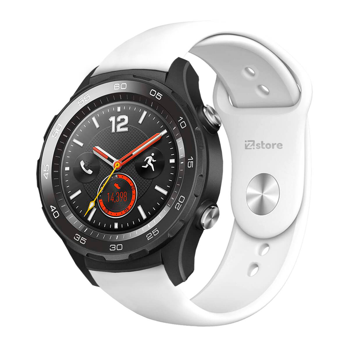 Correa Compatible Con Huawei Watch 2 Classic Blanco Broche 22mm