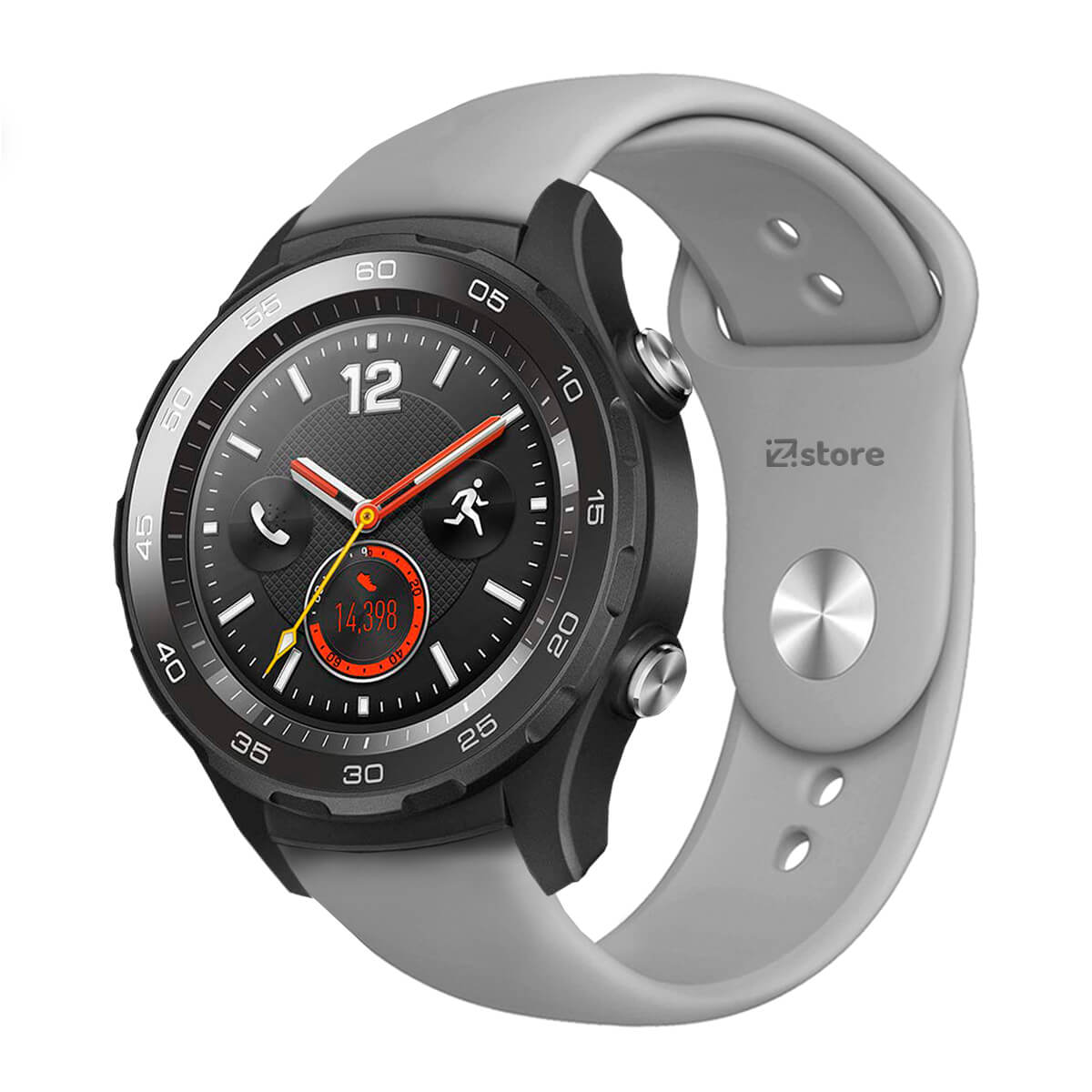 Correa Compatible Con Huawei Watch 2 Classic Gris Broche 22mm