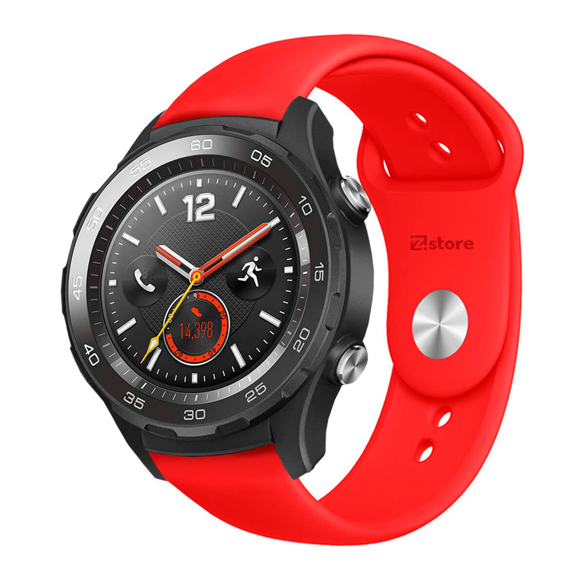 Correa Compatible Con Huawei Watch 2 Classic Rojo Broche 22mm