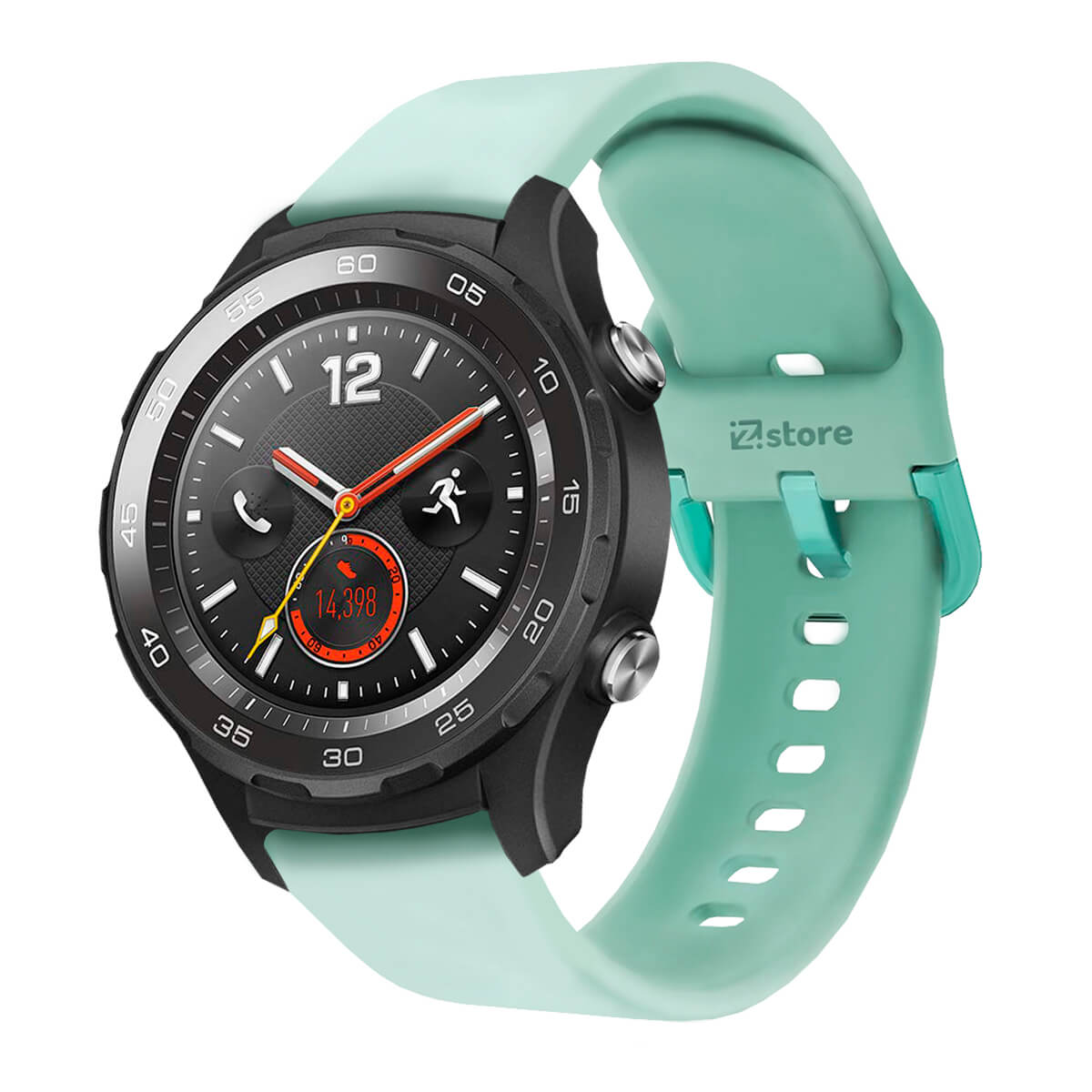 Correa Compatible Con Huawei Watch 2 Classic Verde Esmeralda Evilla 22mm