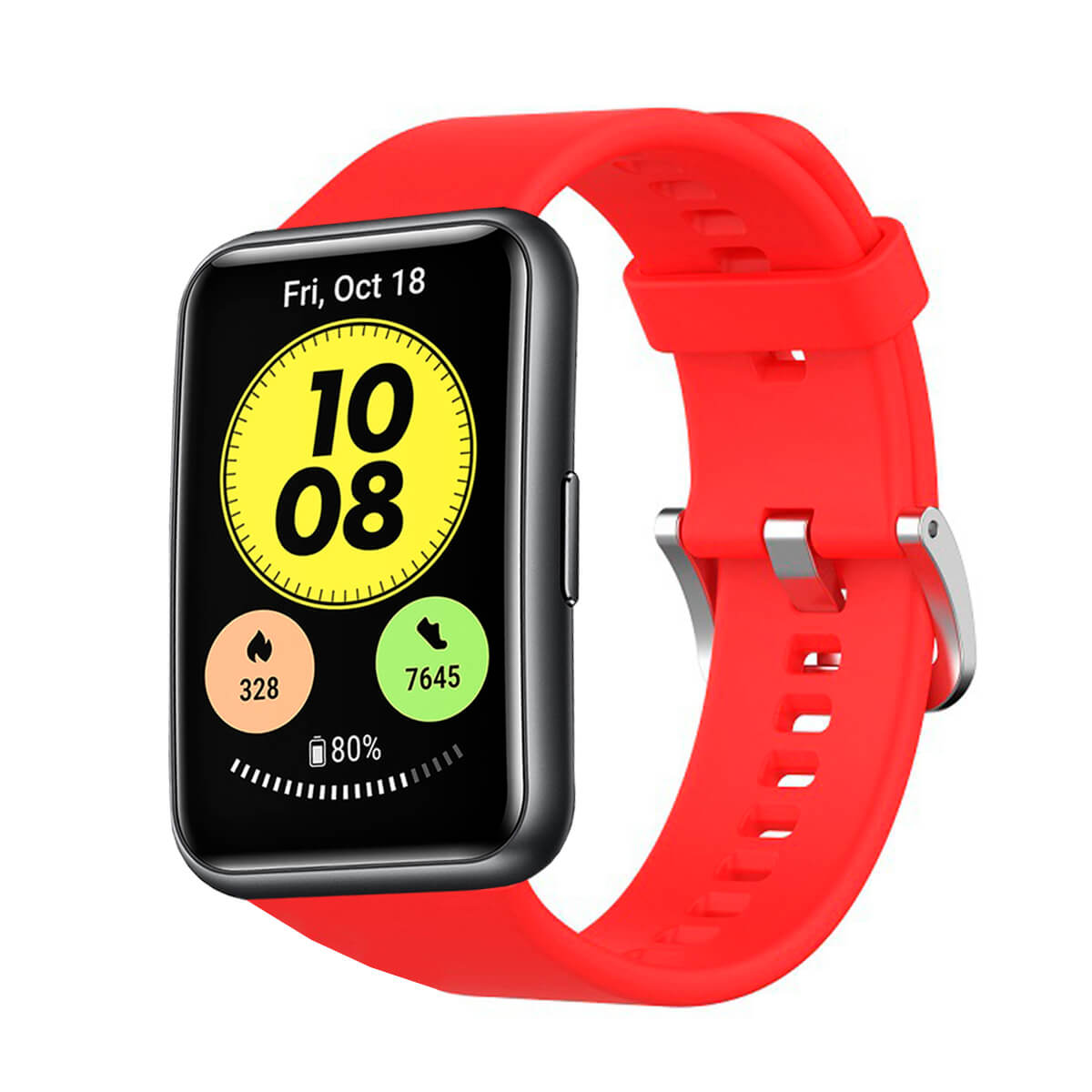 Correa Compatible Con Huawei Watch Fit Colores Rojo