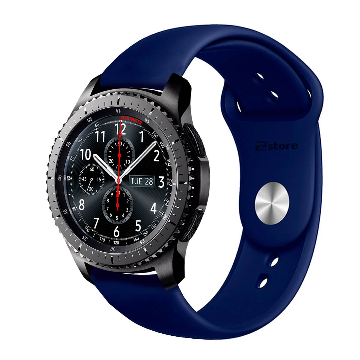 Correa Compatible Con Samsung Galaxy Gear S3 Classic Azul Oscuro Broche 22mm