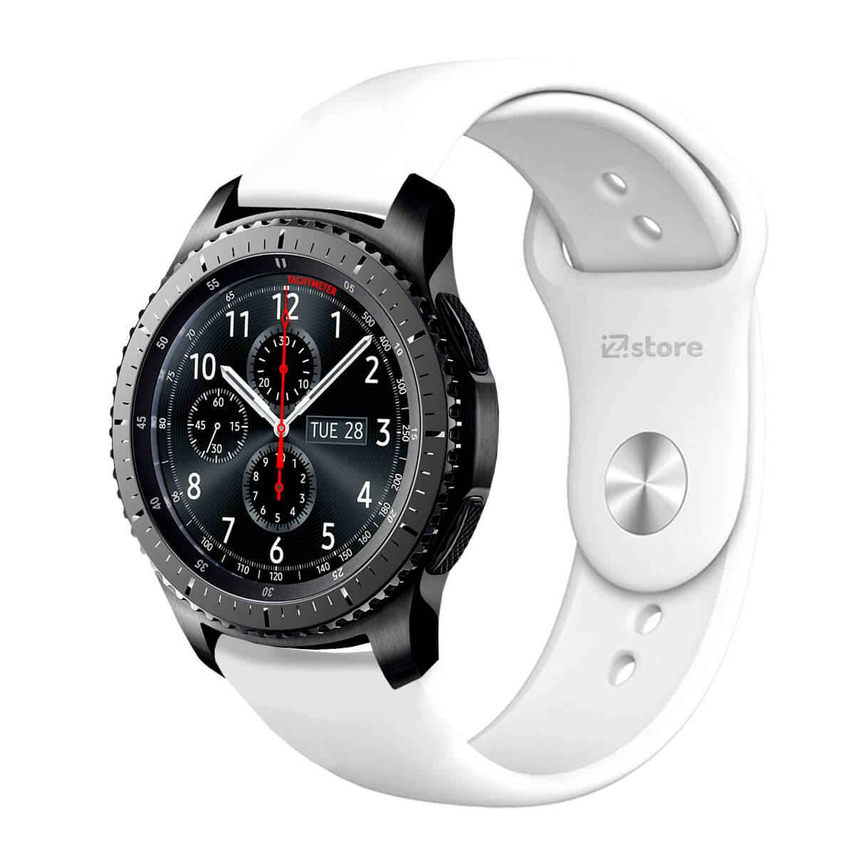 Correa Compatible Con Samsung Galaxy Gear S3 Frontier Blanco Broche 22mm