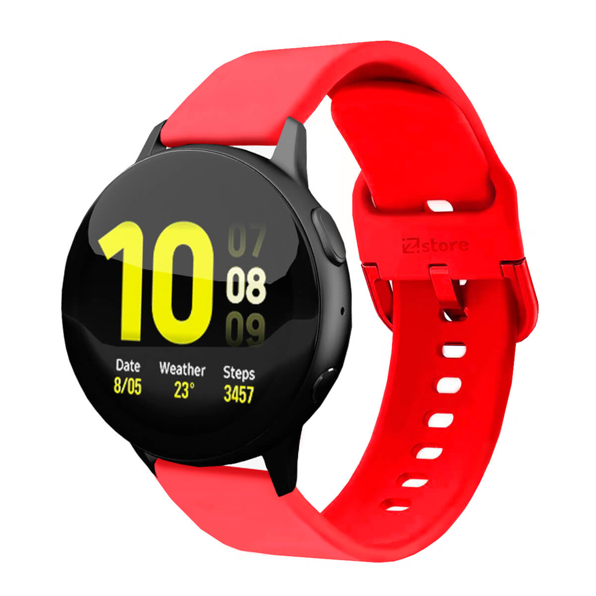 Correa Compatible Con Samsung Galaxy Watch Active 2 40MM 44MM Rojo Evilla 20mm