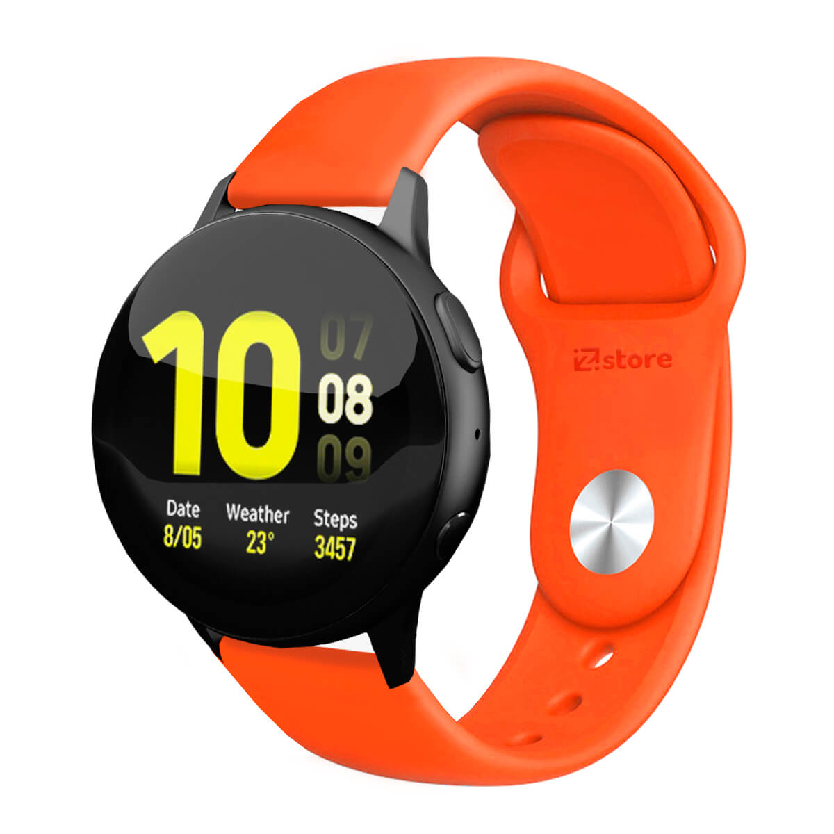 Correa Compatible Con Samsung Galaxy Watch Active 2 Naranja Broche 20mm