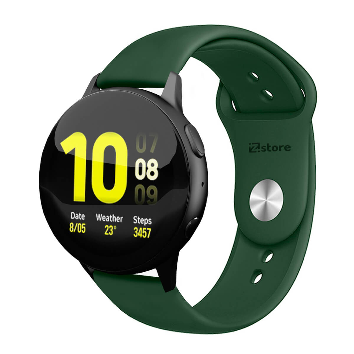 Correa Compatible Con Samsung Galaxy Watch Active 2 Verde Militar Broche 20mm