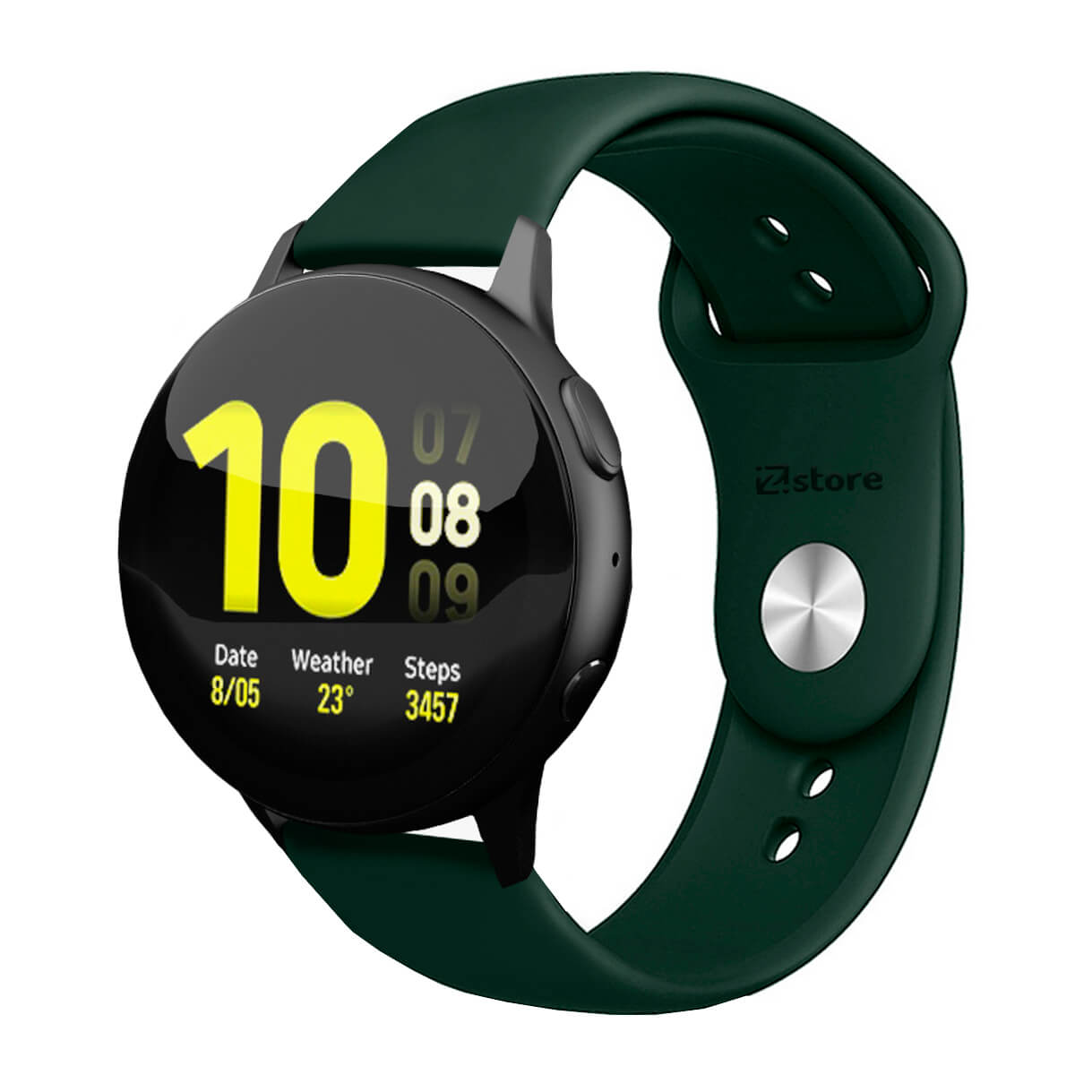 Correa Compatible Con Samsung Galaxy Watch Active 2 Verde Oscuro Broche 20mm