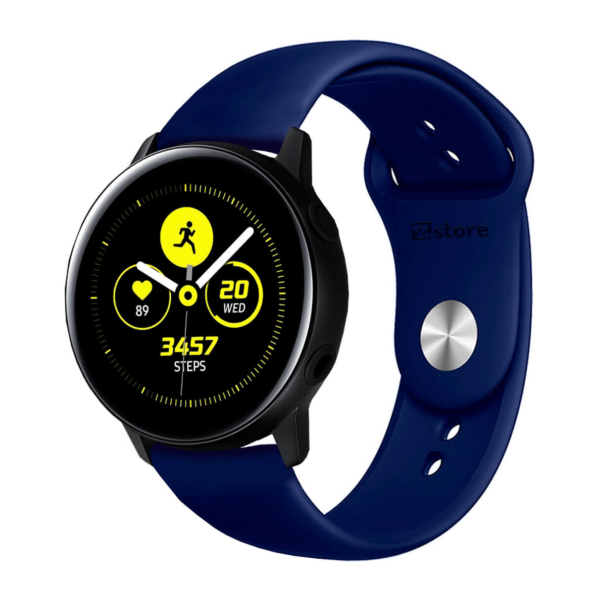 Correa Compatible Con Samsung Galaxy Watch Active Azul Oscuro Broche 20mm