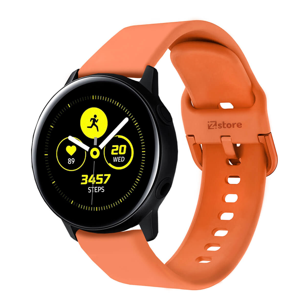 Correa Compatible Con Samsung Galaxy Watch Active Naranja Evilla 20mm