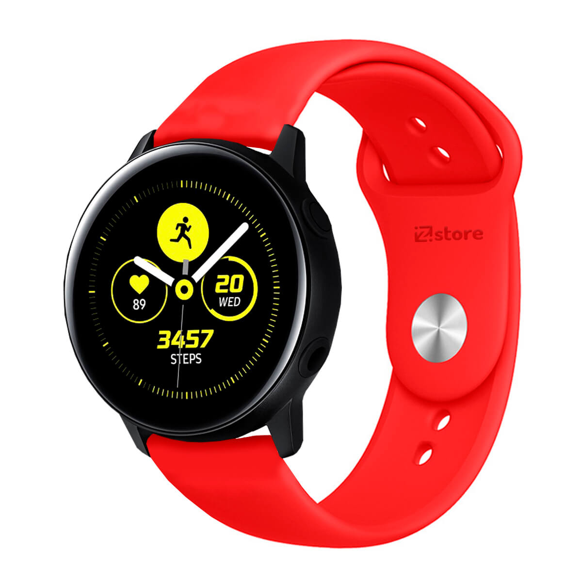 Correa Compatible Con Samsung Galaxy Watch Active Rojo Broche 20mm