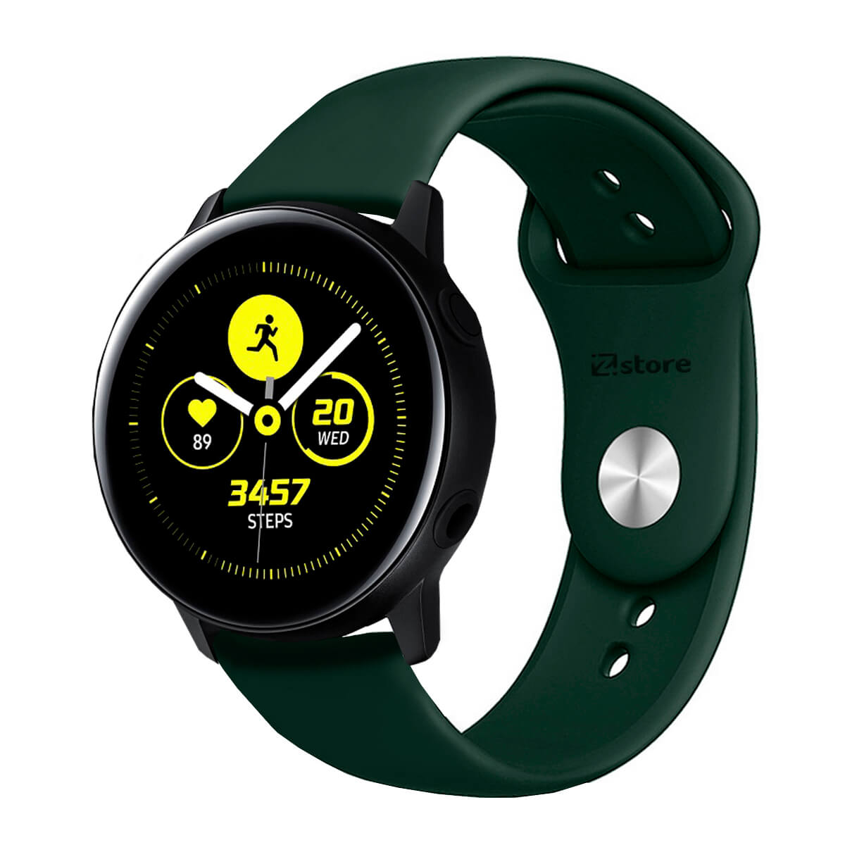 Correa Compatible Con Samsung Galaxy Watch Active Verde Oscuro Broche 20mm