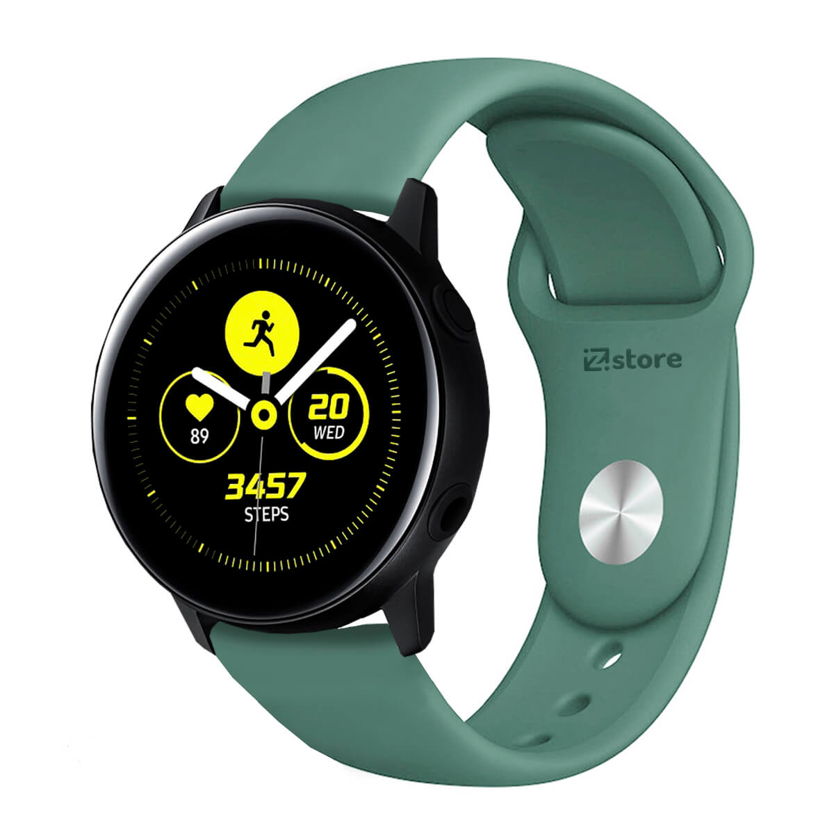 Correa Compatible Con Samsung Galaxy Watch Active Verde Pino Broche 20mm