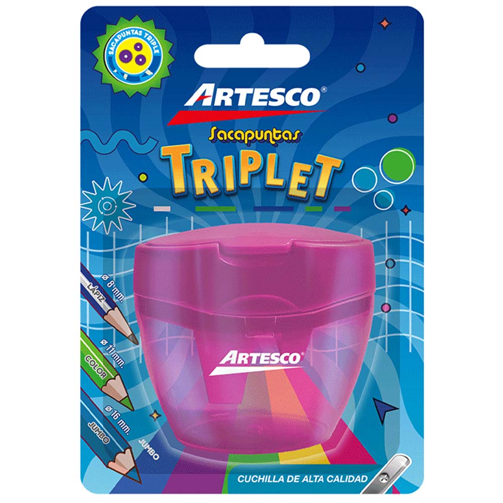 Tajador ARTESCO Triplet c/Dep (Modelos Aleatorios)