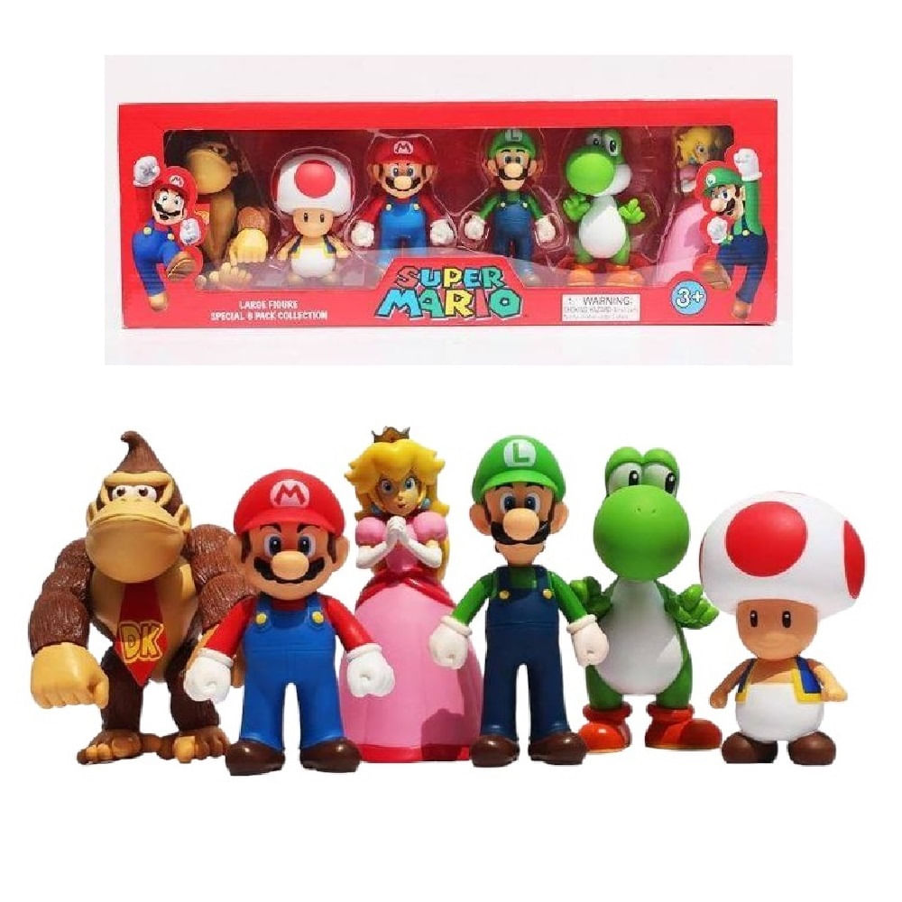 Figuras Mario Bros pack de 6