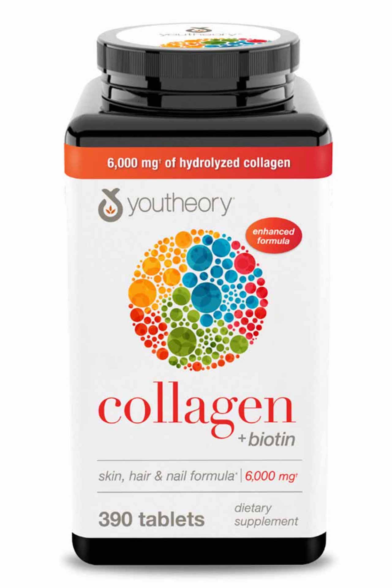 Suplemento Colageno Biotina Youtheory x 390 Tabletas